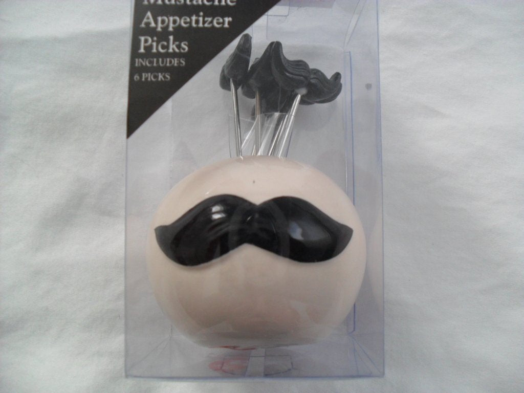 Mustache Appetizer Picks