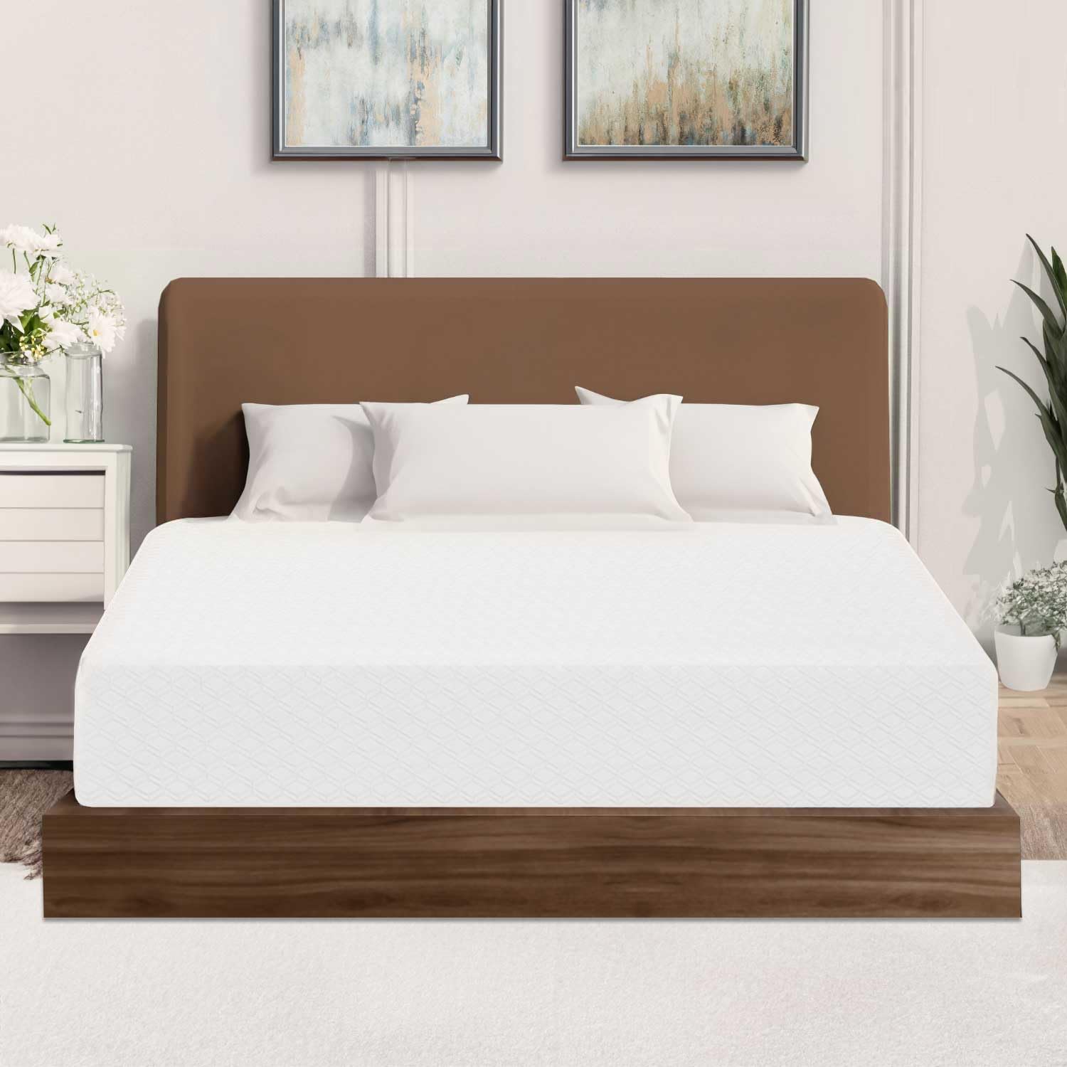 NEO SLEEP 10 Inch Full Cooling Gel Memory Foam Medium Firm Mattress Cool Sleep Pressure Relief CertiPUR-US Certified Mattress-in