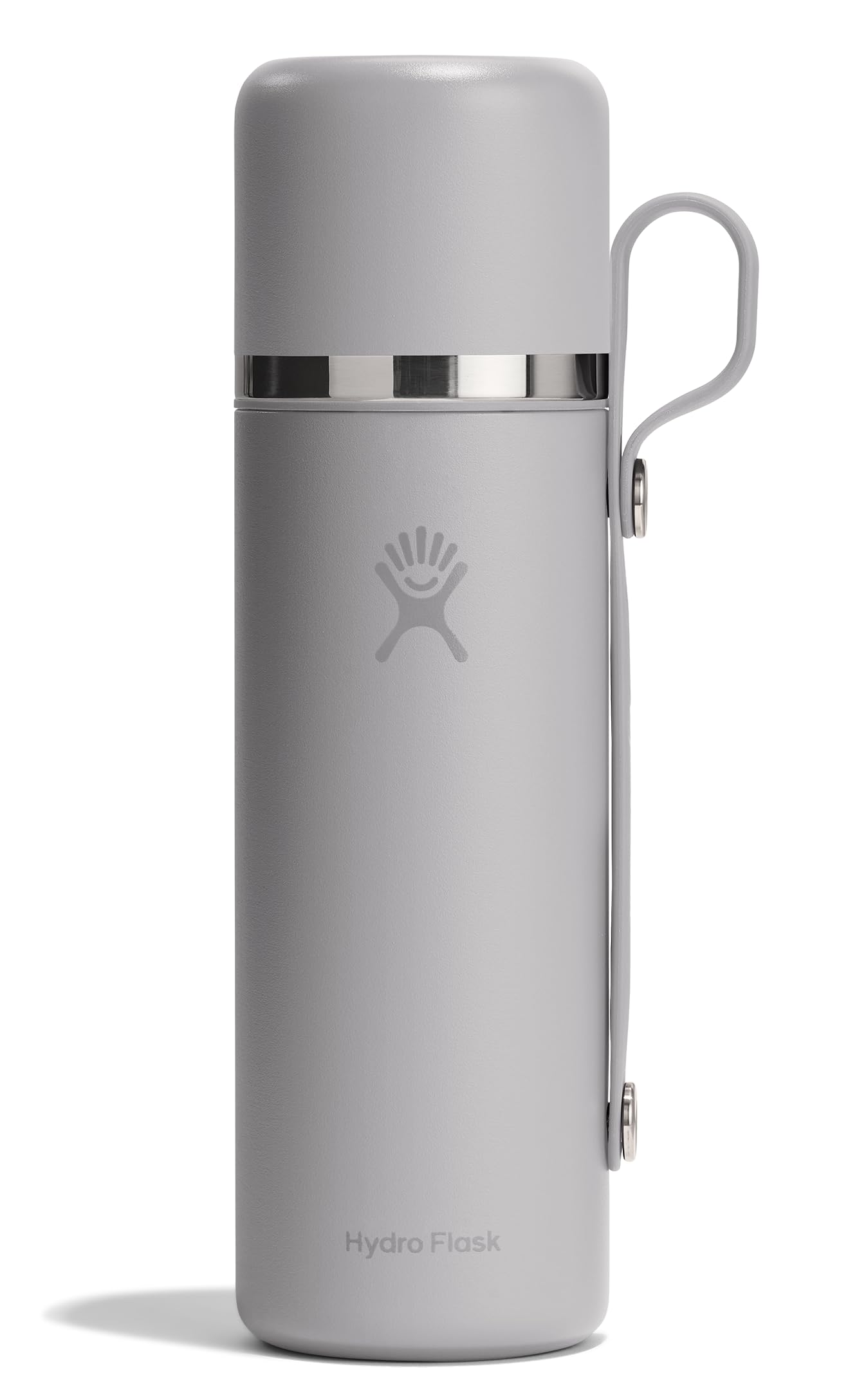 Hydro Flask Hot Flask & Cup  Insulated Stainless Steel, Hot Drink Travel Container for Coffee & Tea 28 Oz Birch Gray