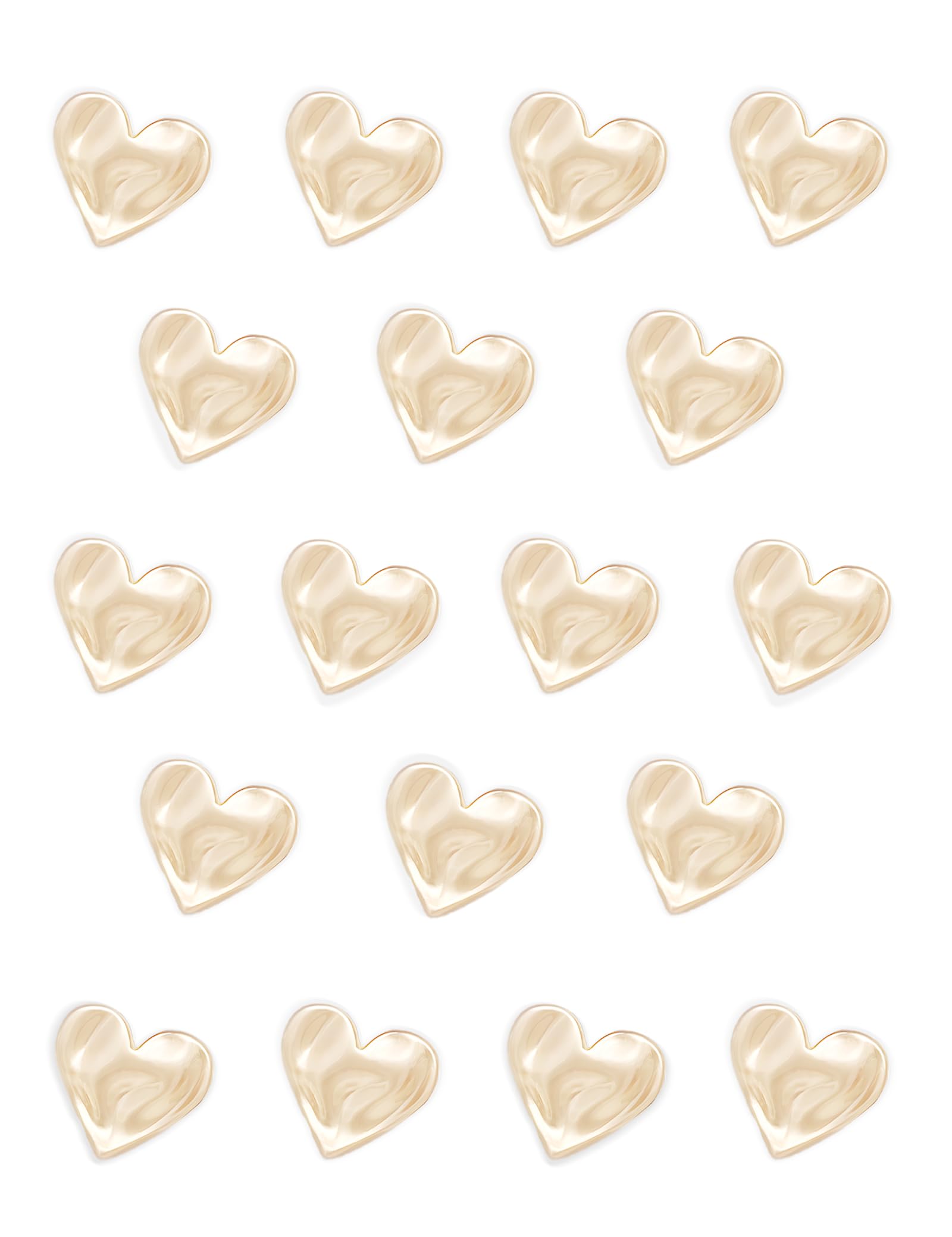 Dizgyuwei 18PCS Rose Gold Fridge Magnets Cute Love Heart Refrigerator Magnets, Decorative Magnets for Whiteboard Cabinet Locker,