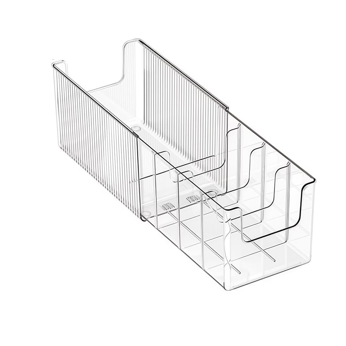 Seafrrzios Belt Organizer, Acrylic Belt Storage Holder For The Closet, Transparent Belt Storage Box With Removable Dividers  St