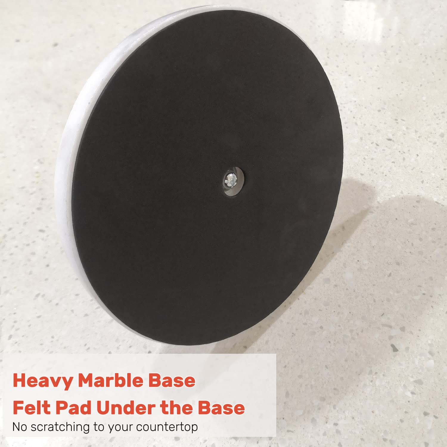 Heavy Weighted Paper Towel Holder, Easy One-Handed Design For Kitchen Stand Paper Towel Dispenser, Sturdy Base For Standard Pape