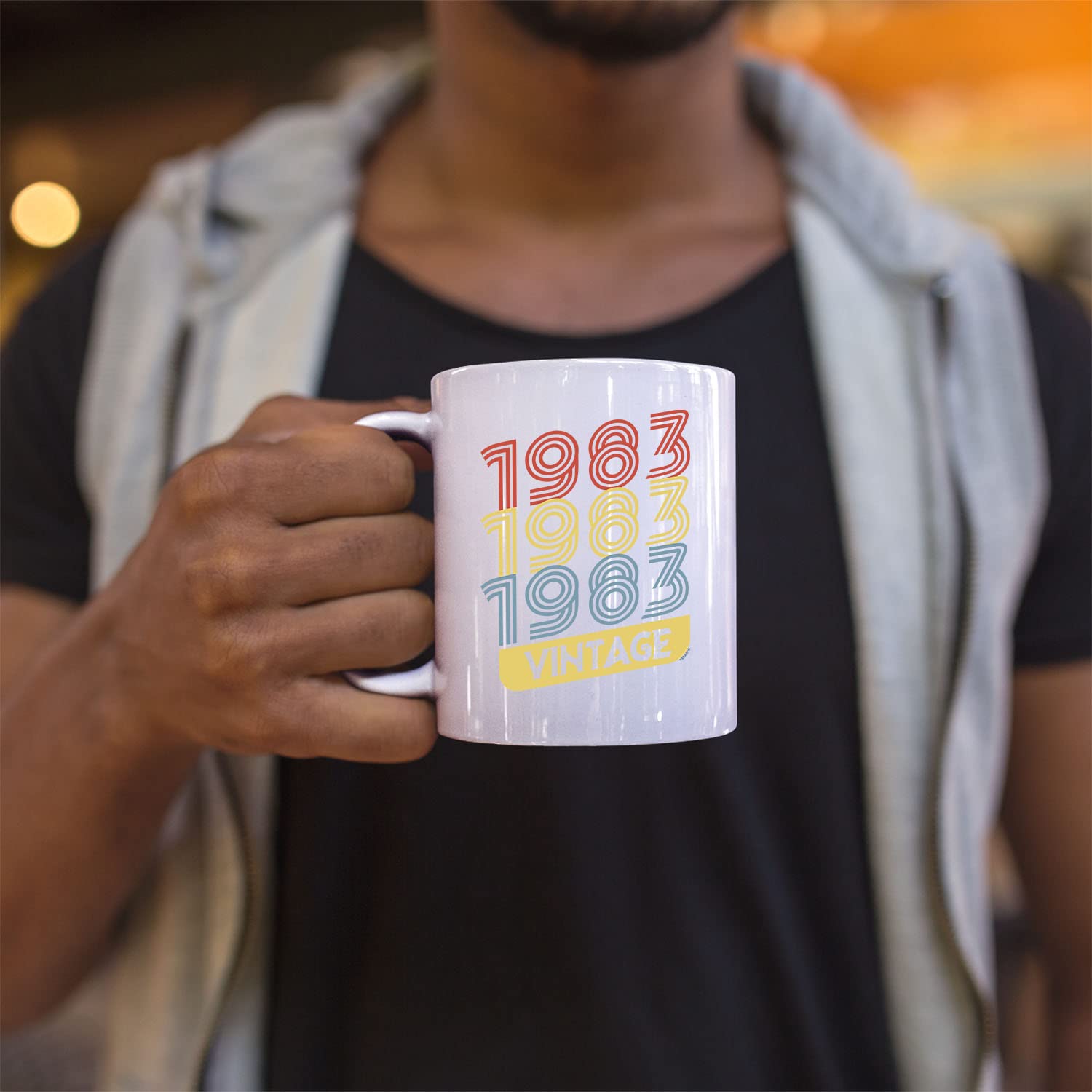 Veracco 1983 1983 1983 Vintage Ceramic Coffee Mug 40th Birthday Gift For Him Her Forty and Fabulous (1983, White)