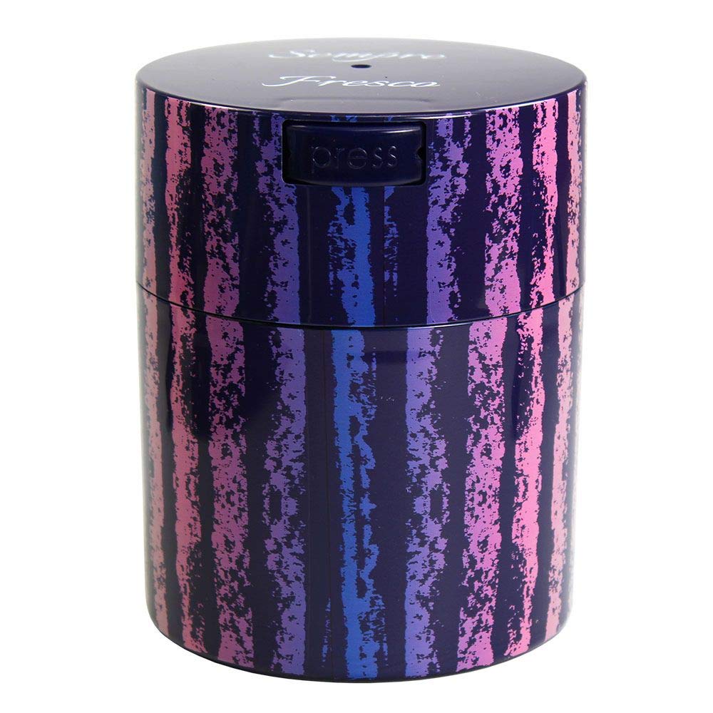 Coffeevac 1/2Lb Sempre Fresco - Vacuum Seals With A Push Of A Button, Blue Rainbow