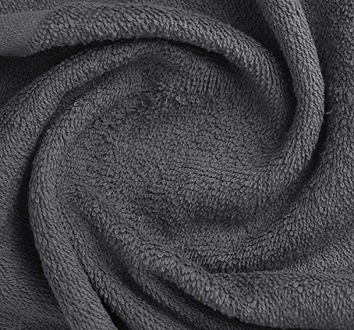 Salon Towels - 50 Pack Grey Hand Towels 100% Cotton Spa Towels - 16x27 inches Highly Absorbable Facial Towels Gym Towels Hair To