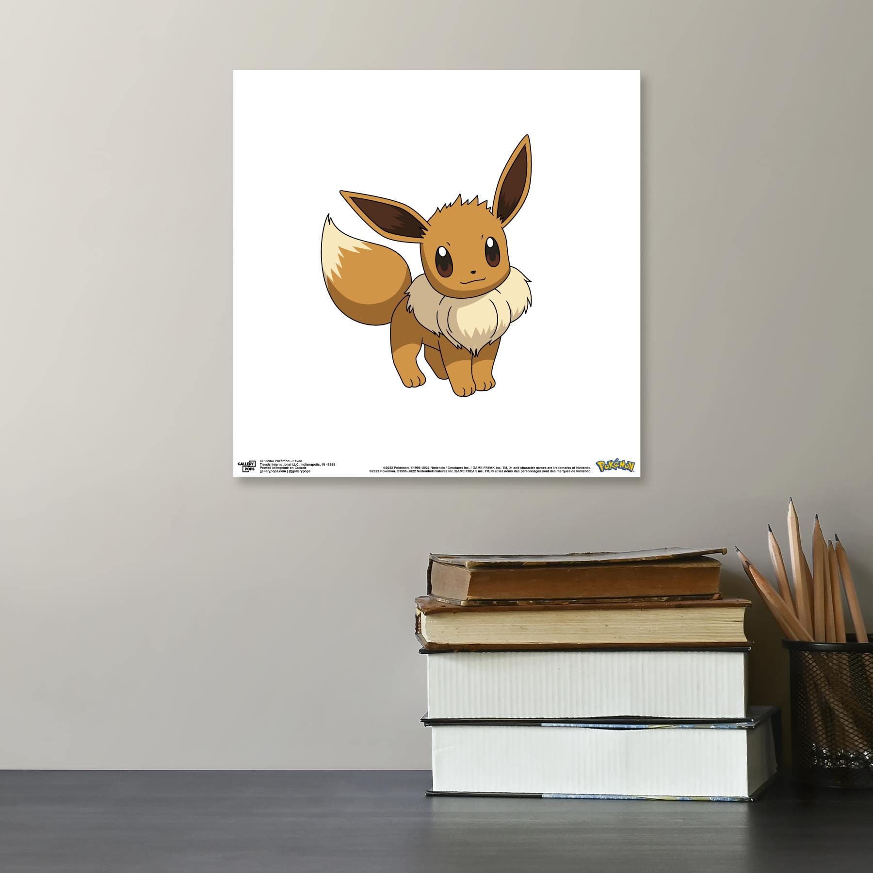 Trends International Gallery Pops Pokemon - Eevee Wall Art, Unframed Version, 12'' X 12''