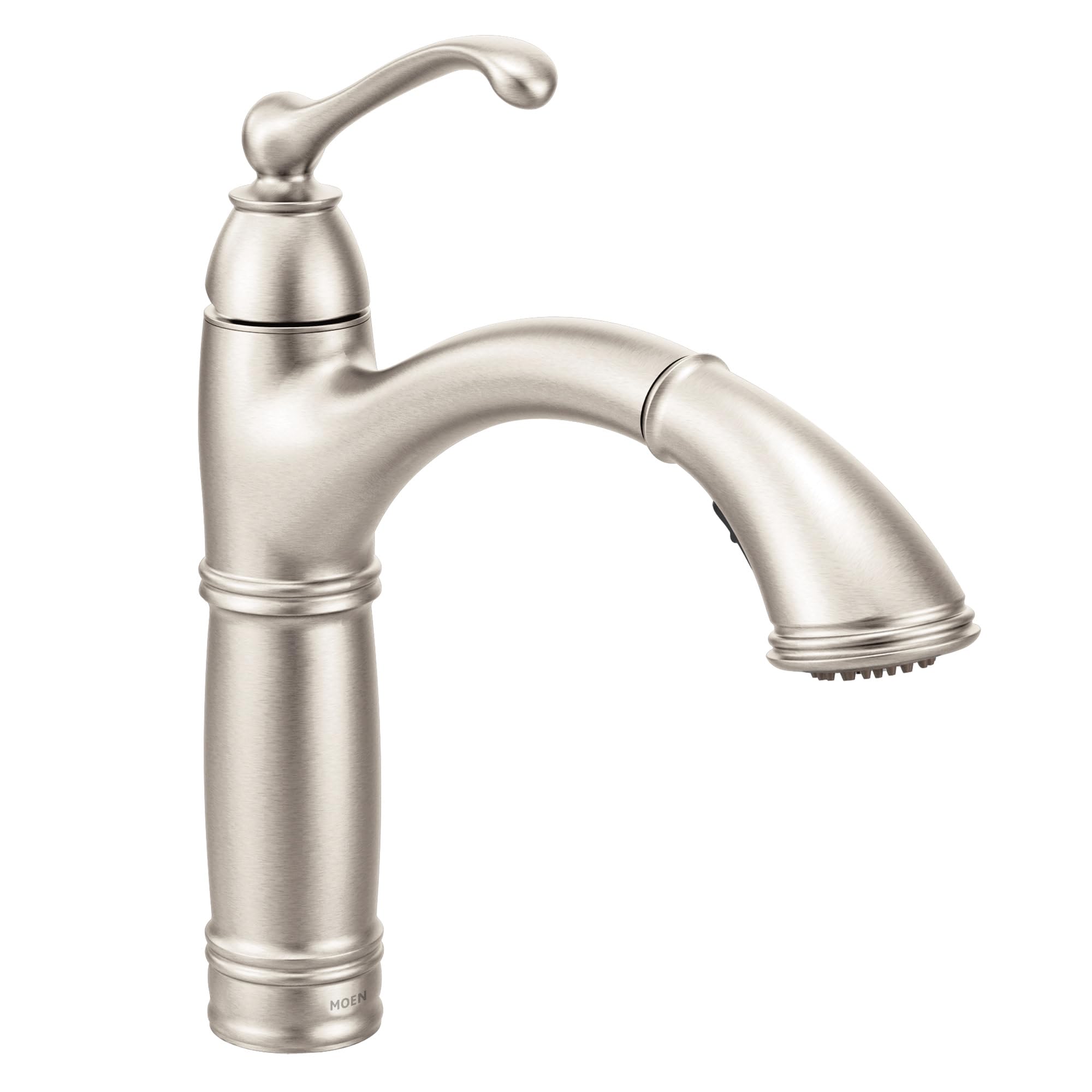 Moen 7295SRS Brantford One-Handle Pullout Kitchen Faucet Featuring Power Clean and Reflex, Spot Resist Stainless