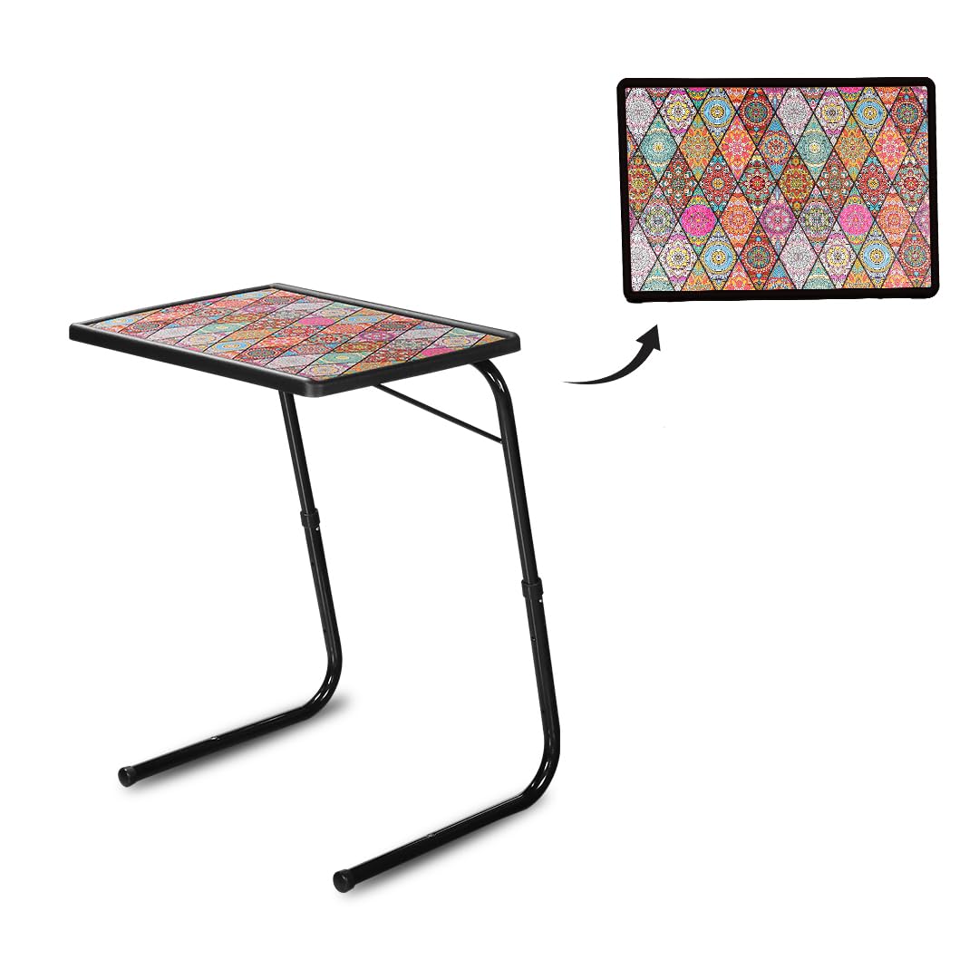 Table Magic  Multipurpose Height Adjustable Laptop Table Mat Finish, Lapdesk Work From Home & Study Desk Picnic Outdoor Tv Tray