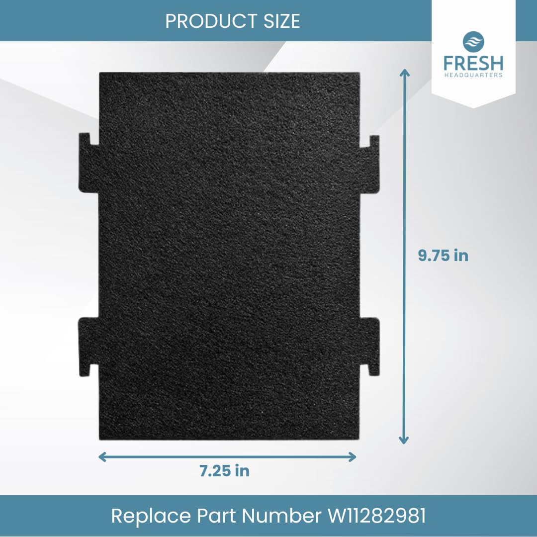 Replacement Air Filters For Microwave Oven - 2 Pack Activated Charcoal Filters Compatible With Kitchen Aid And Whirlpool Over Th