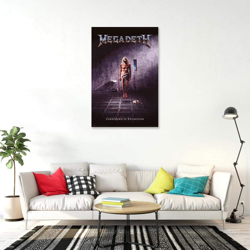 Megadeth - Music Poster (Album Cover: Countdown To Exctinction) (Size: 24 X 36'')