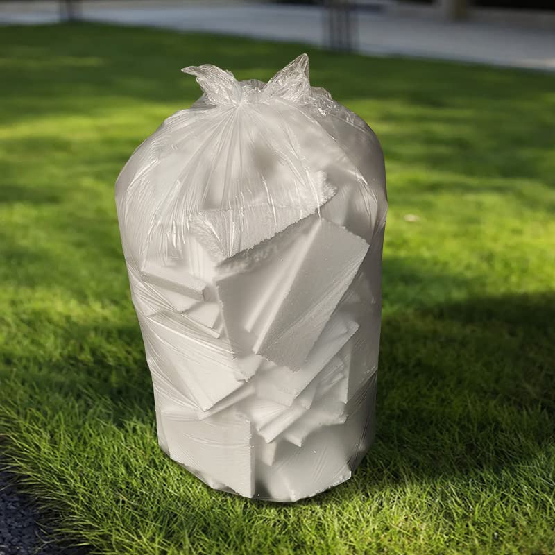 Typlastics 55 Gallon Clear Trash Can Liners - 36 X 60 - Hd Garbage Bags - Case Of 200