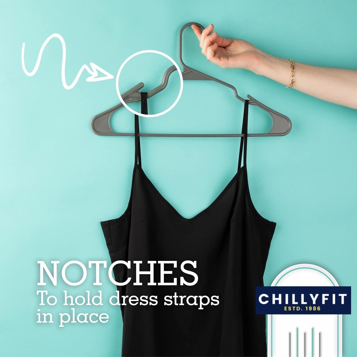 Hangers For Clothes, 20 Pack Chillyfit Plastic Hangers Clothes Hangers For Clothing, Closet, Coats & Shirts - For Everyday Stand