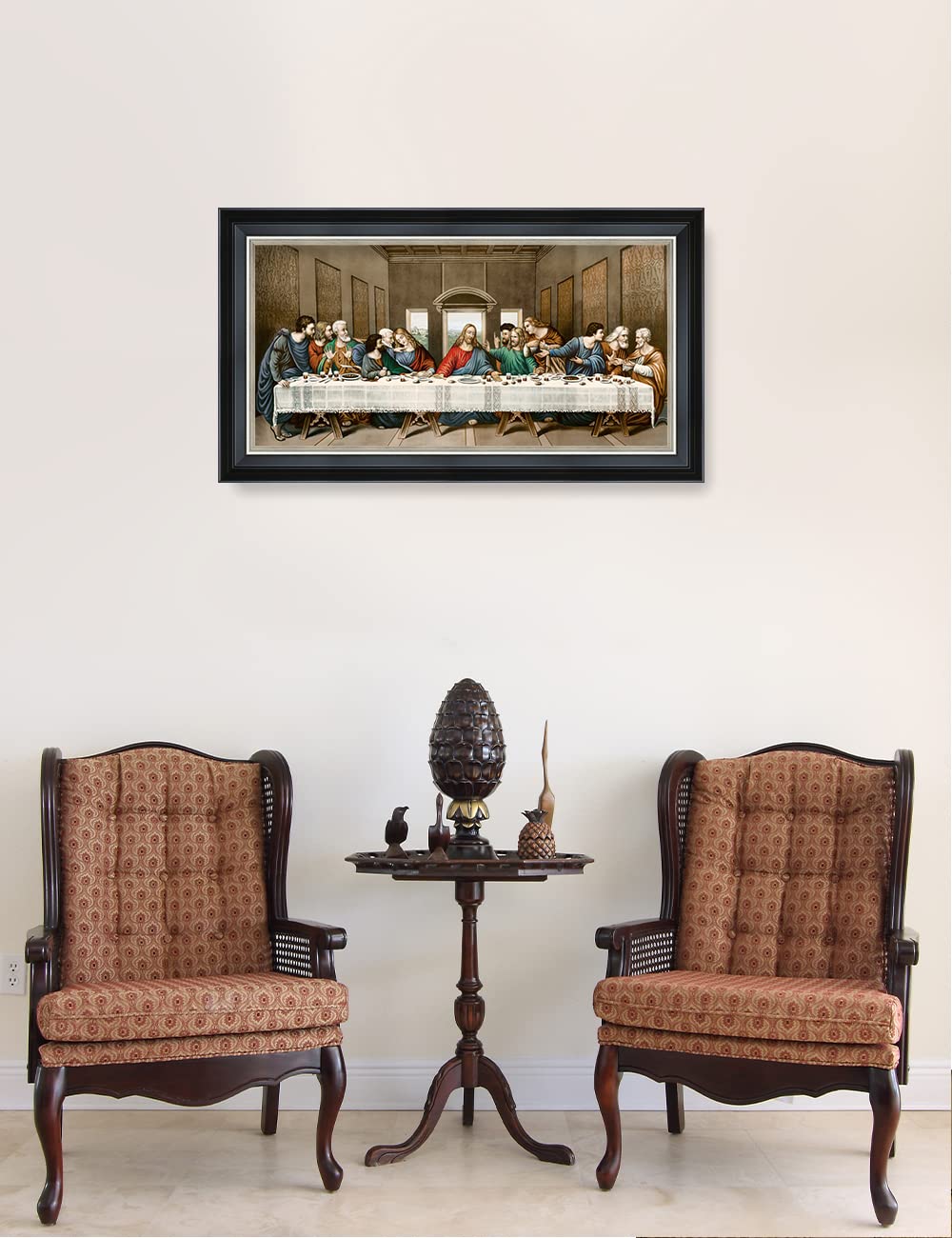 Decorarts - The Last Supper By Leonardo Da Vinci Giclee Reproducation, Giclee Prints Acid Free Cotton Canvas With Matching Black