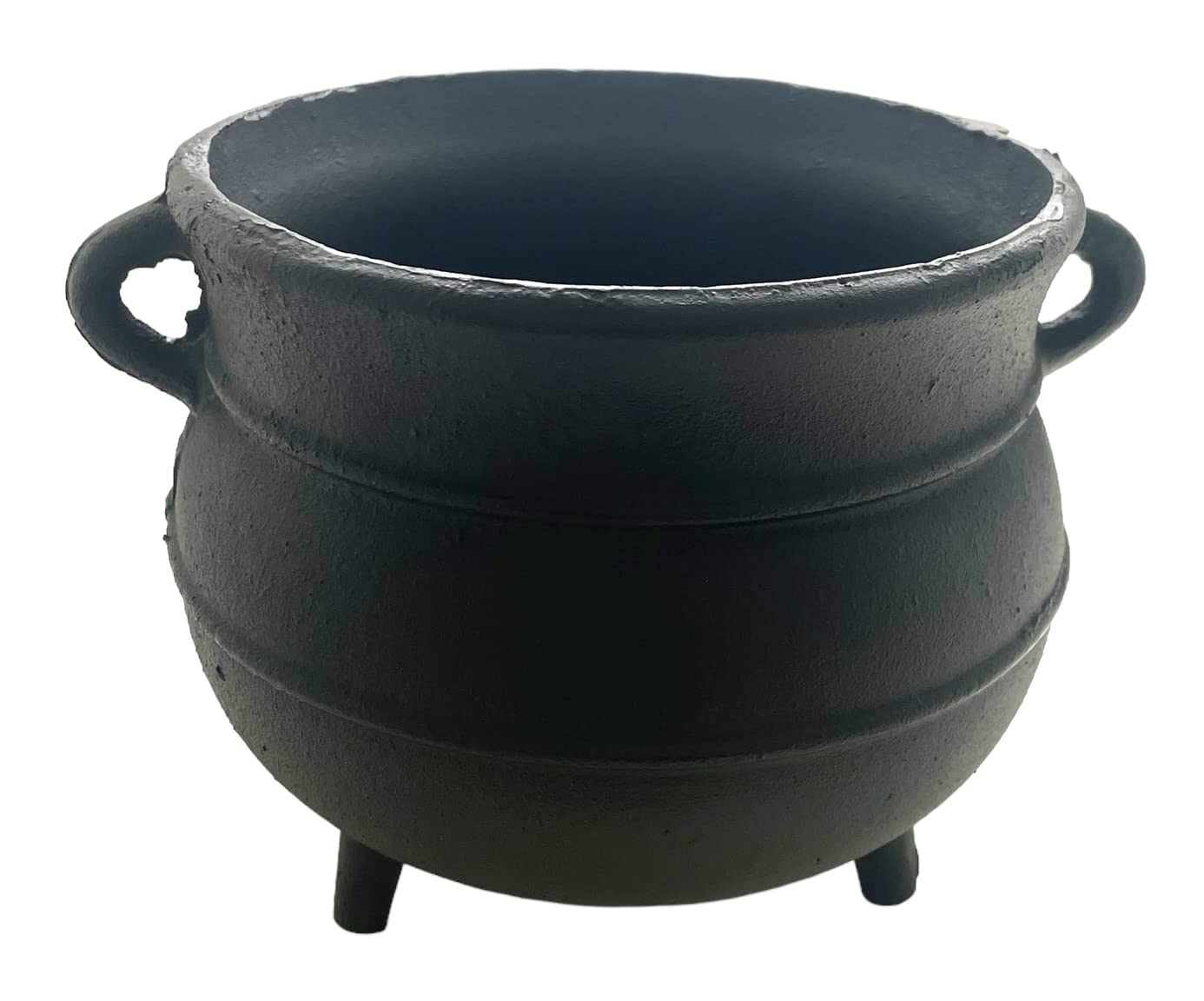 Crystalo - Black Painted Cast Iron Cauldron Size- 7 ''D