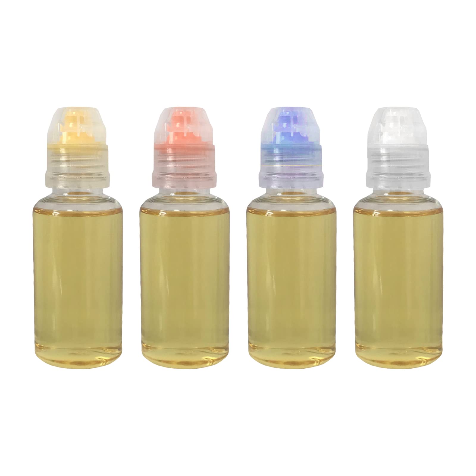 Hymaome 4Pcs Plastic Honey Squeeze Bottle Travel Condiment Dispenser Flip Top Reusable/Refillable/Leakproof Little To-Go Contain