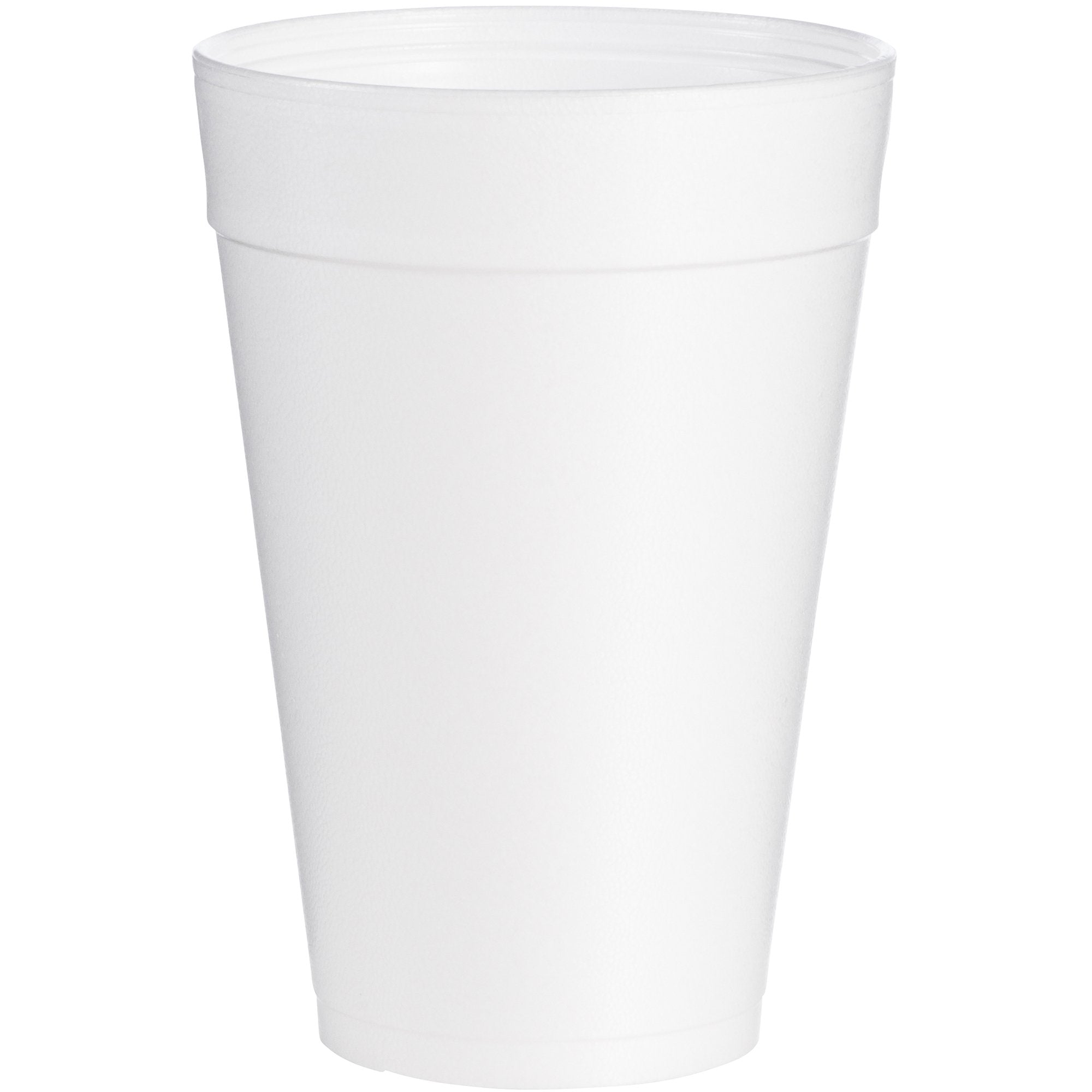 Dart 32 Oz Big Drink Foam Cups - 1 Quart - Round - 25 / Pack - White - Foam - Beverage, Hot Drink, Cold Drink