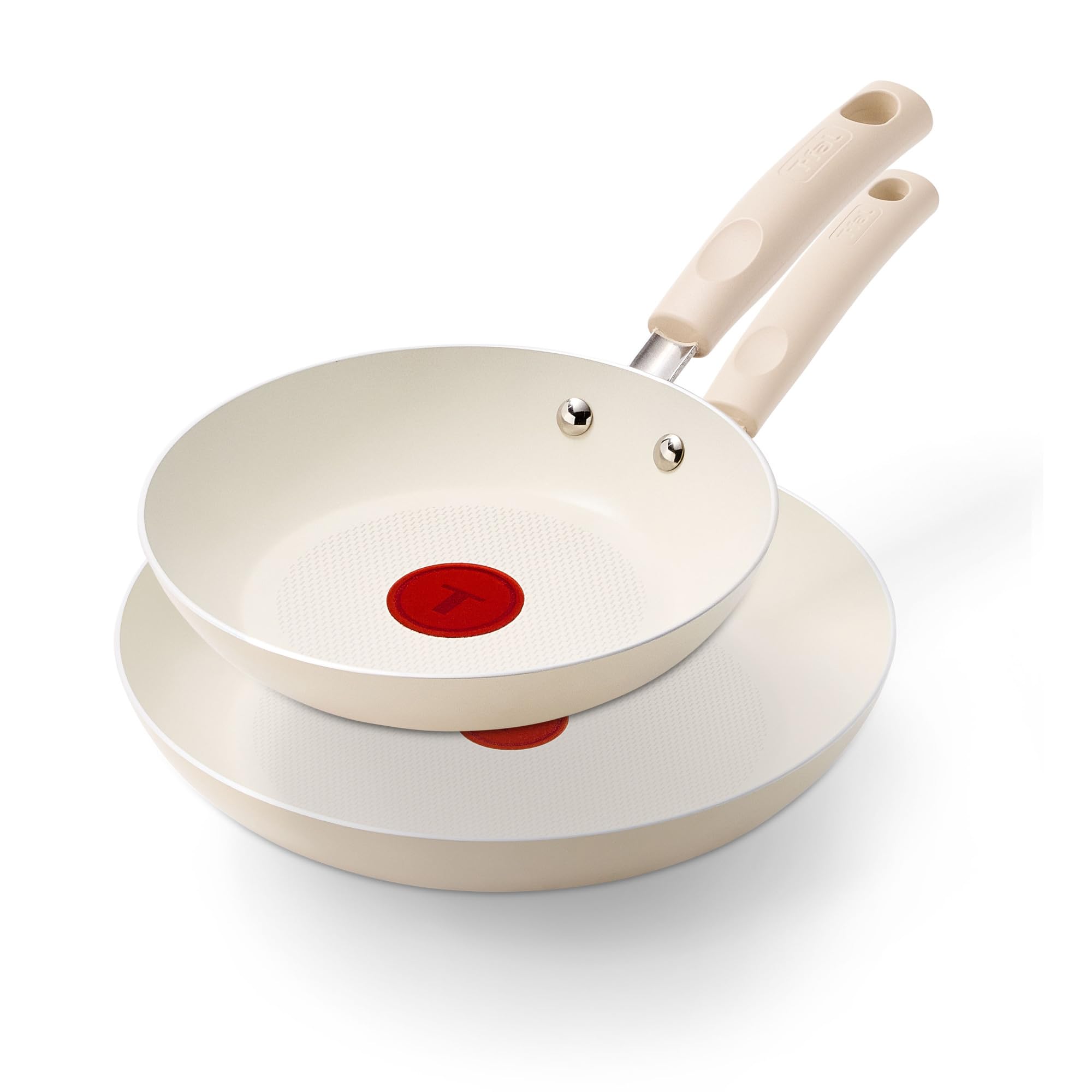 T-Fal Signature Nonstick 8    & 10    Frying Pan Skillet Set, Dishwasher Safe, Oven Safe to 350F, Pots and Pans Set, Non Stick C