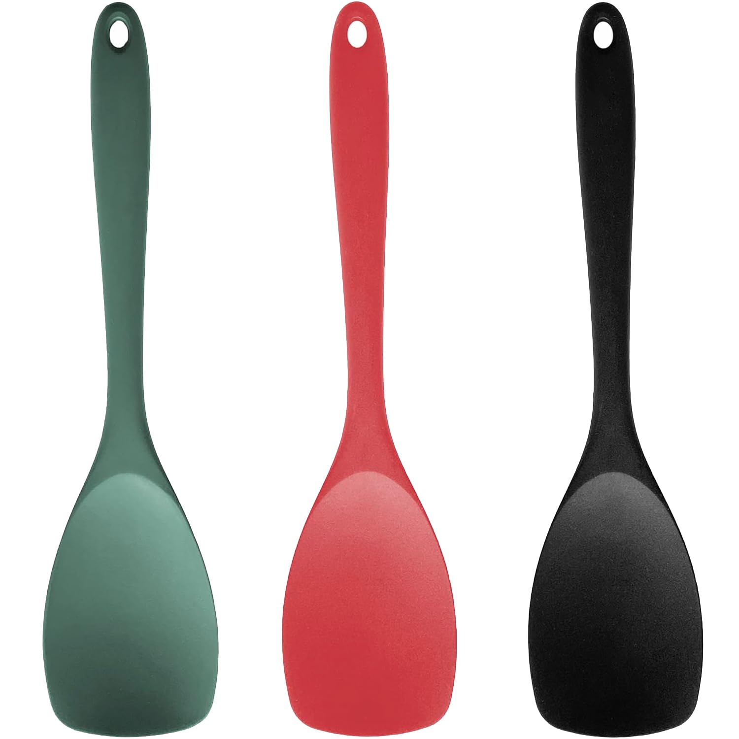 Amlits 3Piece Silicone Spatula Set, Heat Resistant NonStick Spoonula