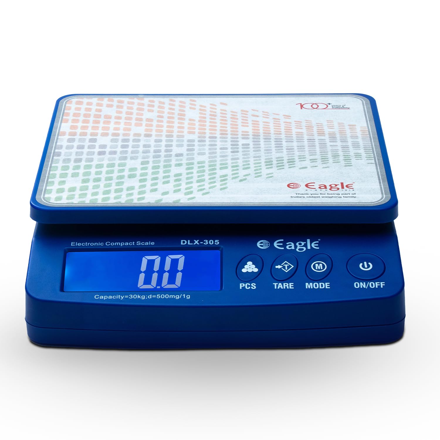 Eagle Digital Weight Machine For Kitchen With 30 Kg Capacity, Counting Weighing Scale For Home,Shop, Pharma, Large Lcd Dispaly W