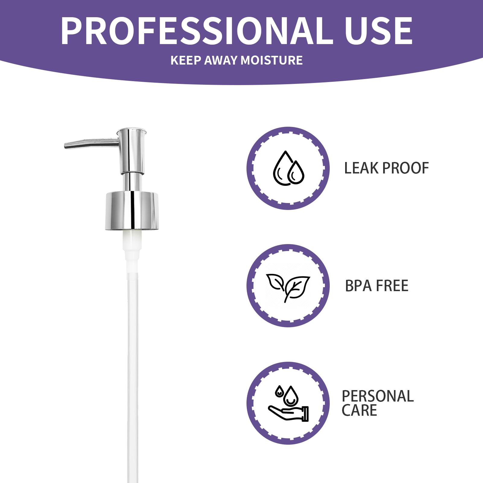 2Pack Pumps Lotion Soap Dispenser Replacement Pump For Your Liquid Soap, Lotion Or Dish Soap Refill Dispenser Bathroom Worktop 2