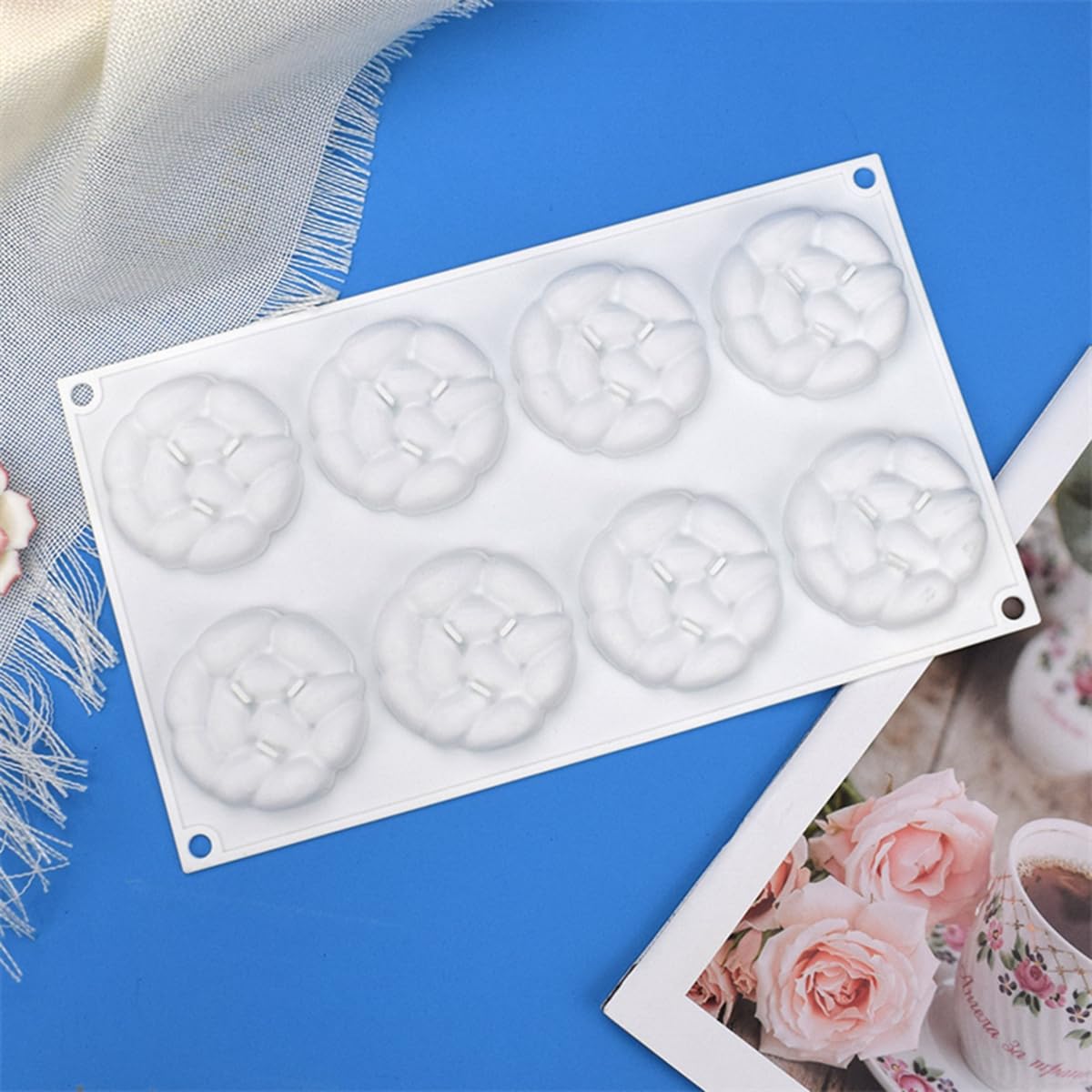 Mostsom Chocolate Almonds Molds Silicone 8 Cavities Chocolate Candy Fondant Mold Mould For Diy Baker Soap Mold (Almonds G1_11.8X