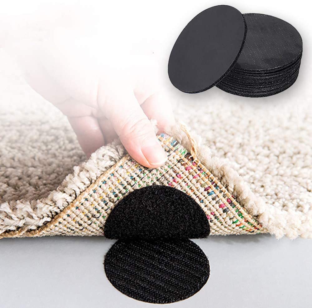 S Sindhia Bed Sheet Fasteners, Mattress Sheet Holders Double Sided Hook Loop Dots, NonSlip Sticky Back Tape For Bedding Sheets,