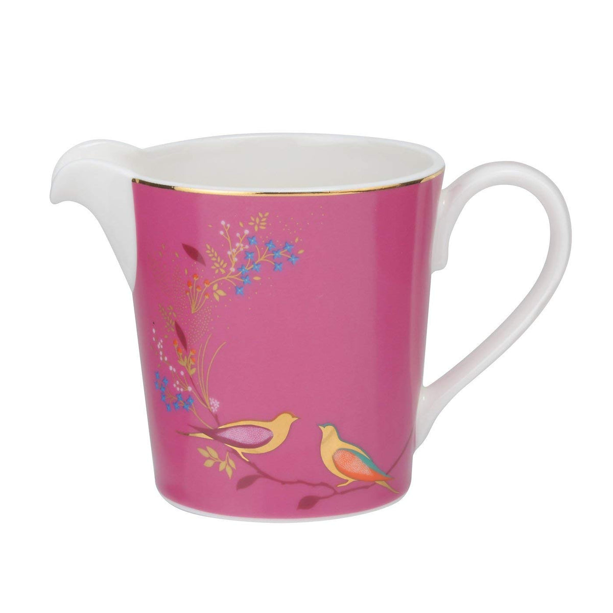 Portmeirion Sara Miller London Chelsea Cream Jug | 8 Oz Small Creamer Pitcher For Coffee And Milk | Made From Fine China With Go