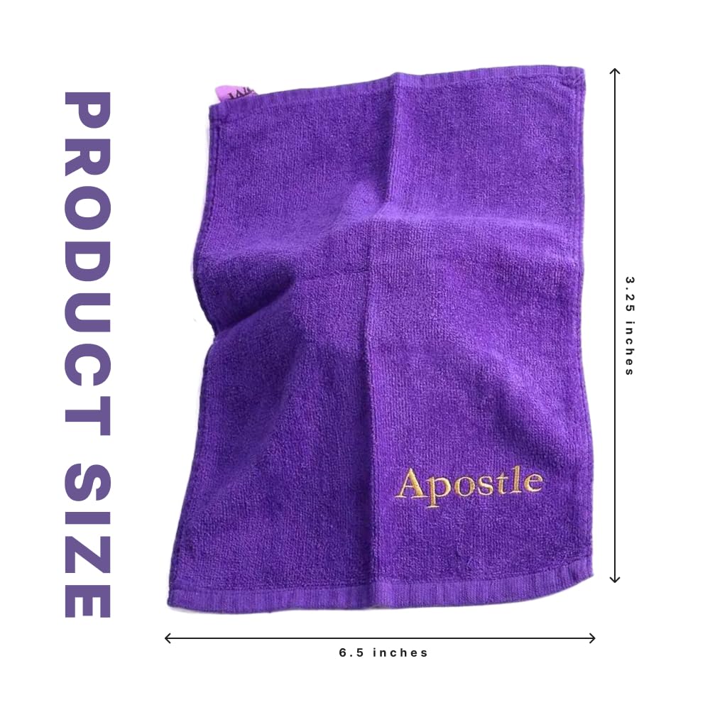 Swanson Christian Supply 272270 Apostle-Purple With Gold Lettering Towel