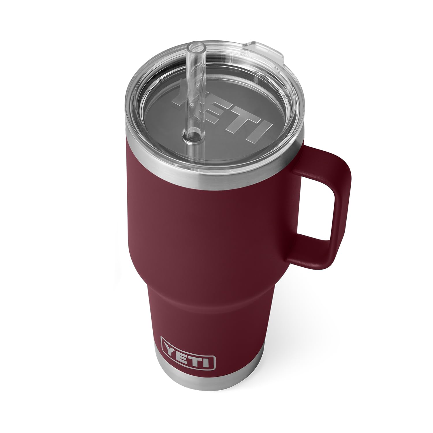 Yeti Rambler 35 Oz Straw Mug, Vacuum Insulated, Stainless Steel, Wild Vine Red