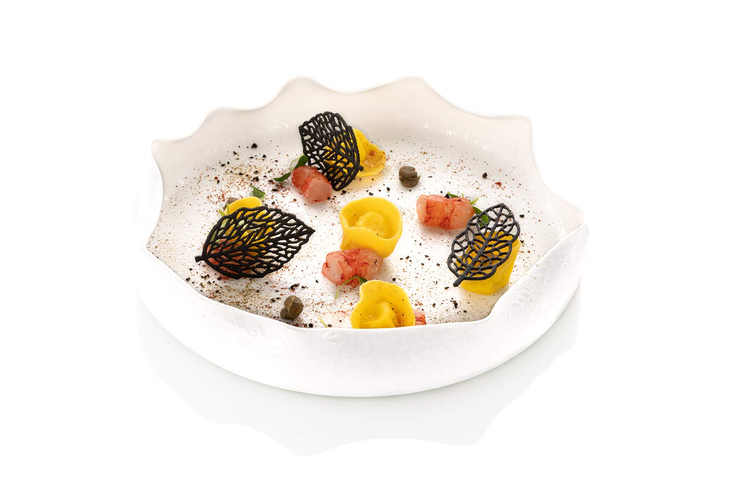 Silikomart Foresta Silicone Mold with 12 Oak-Leaf Imprints and 12 Rose-Leaf Imprints