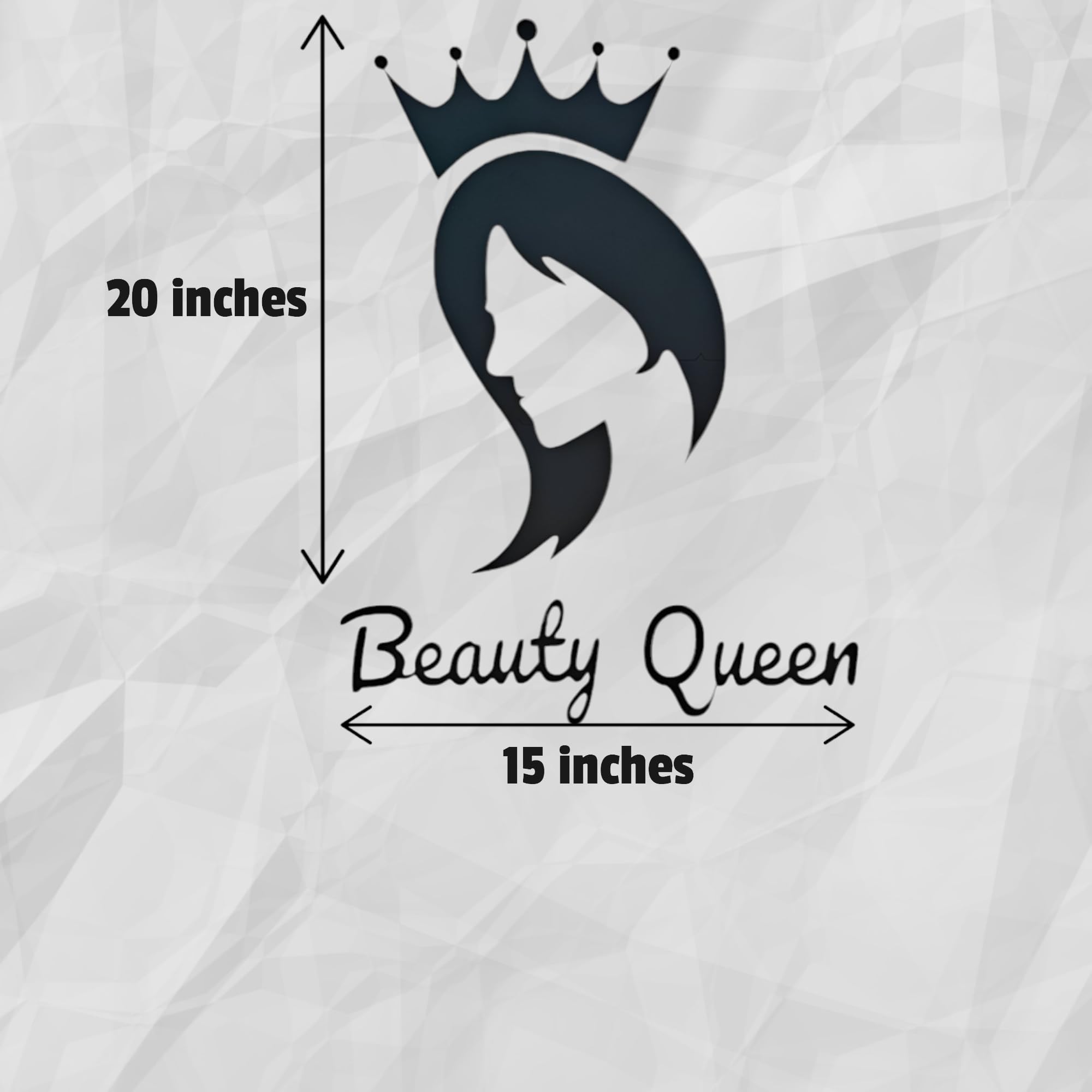 Wall Leela- Beauty Queen Mdf Wall Decor Elegant Women With Crown For Home, Dressing Room, Bed Room, Parlour,Etc Thickness=3.2Mm