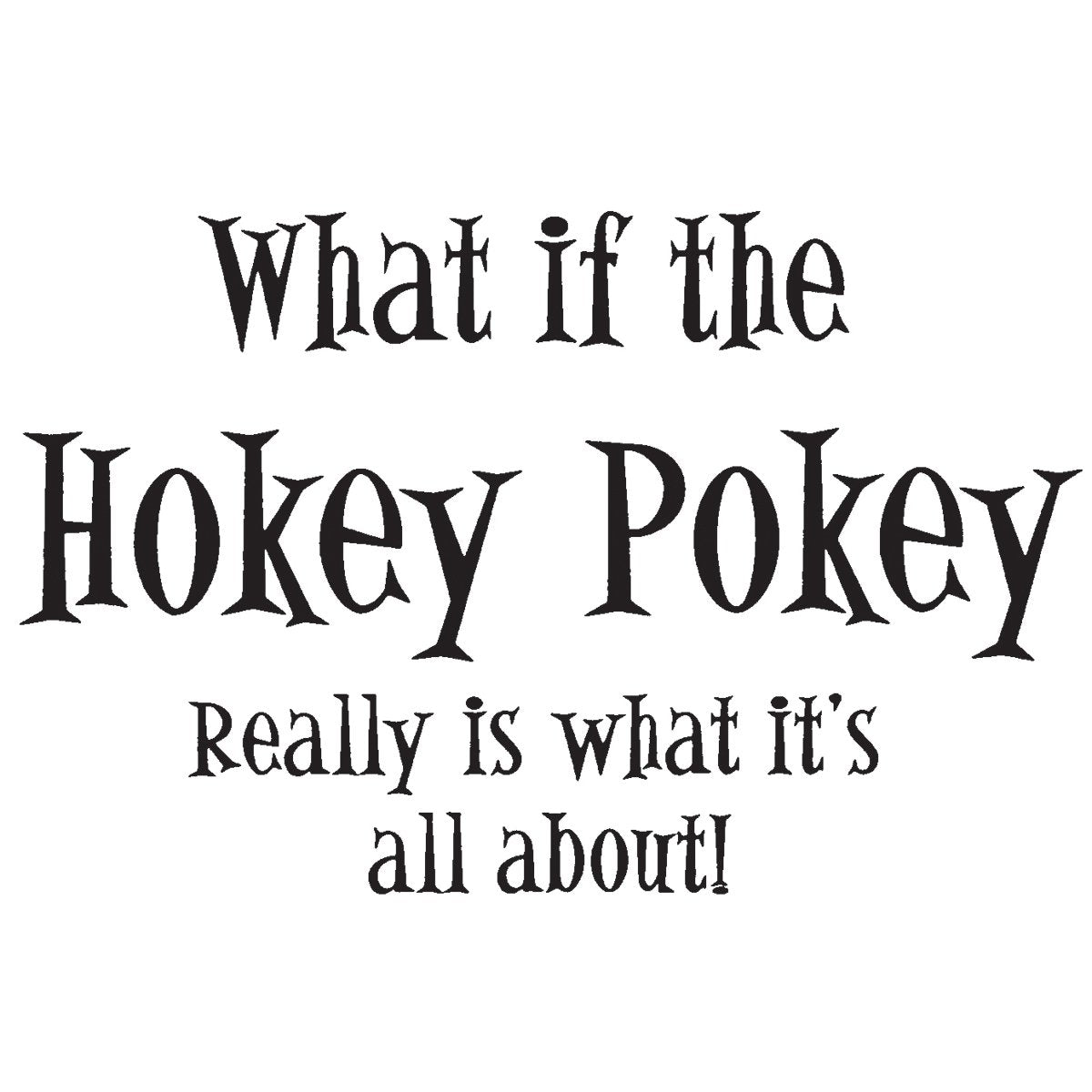 Hampton Art Hokey Pokey Diffusion Wood Stamp