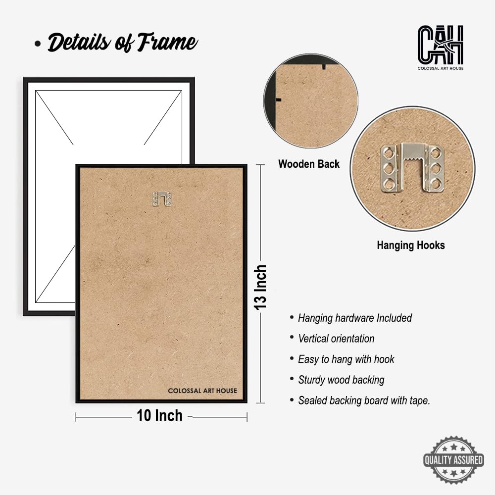 COLOSSAL ART HOUSE Set of 3 Tropicals Wall Paintings for Living Room Wall Decoration (10x13 Inch Wall Frame)