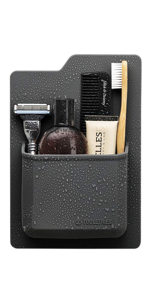 Tooletries - The James Organizer - Silicone Toiletry Holder, Shower & Bathroom Accessory - Features Silicone-Grip Technology, Re