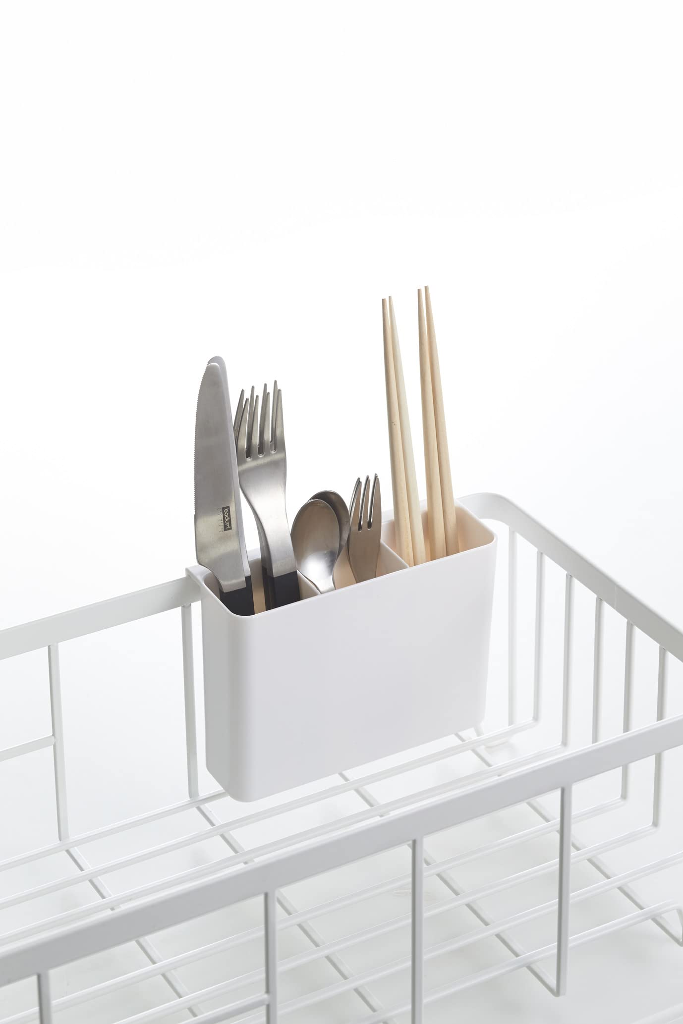 Yamazaki Alloy Steel Home 2875 Wire Dish Drainer Rack, One Size, White
