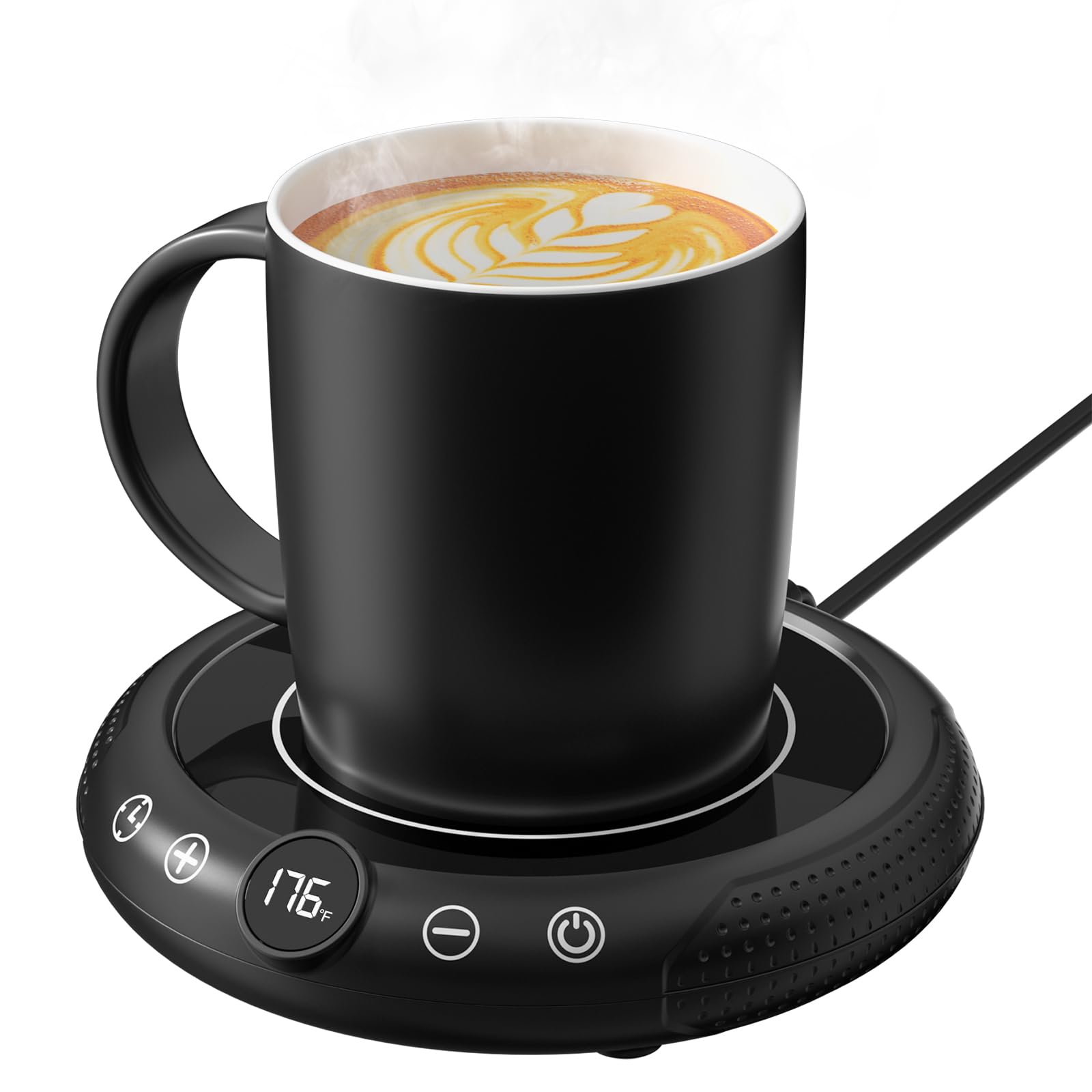 Coffee Mug Warmer with Mug Set - Cup Warmer for Desk Auto Shut Off, Smart Electric Beverage Heater for Coffee, Tea, Water, Milk 