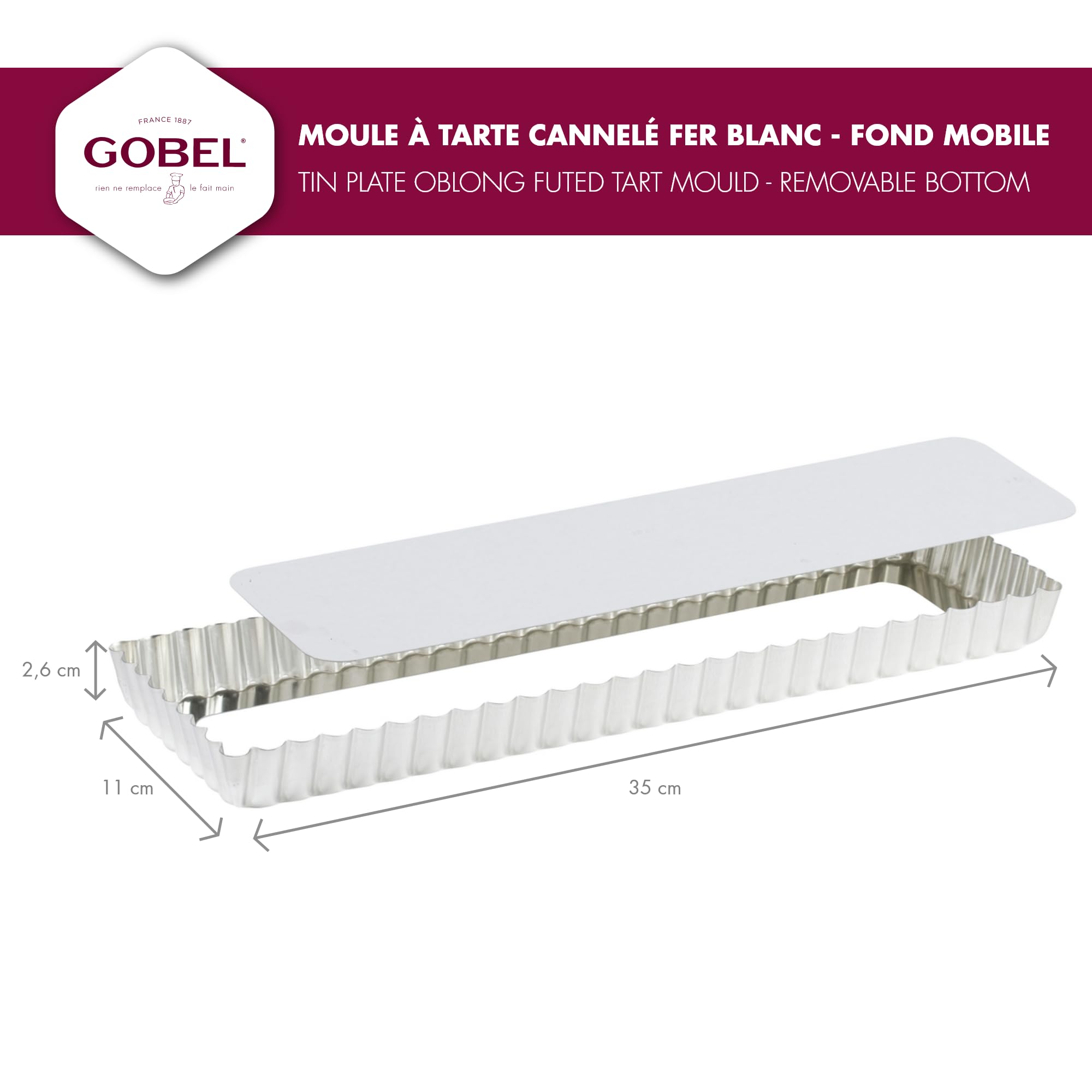 Gobel Rectangular Tart Pan - 4    14
