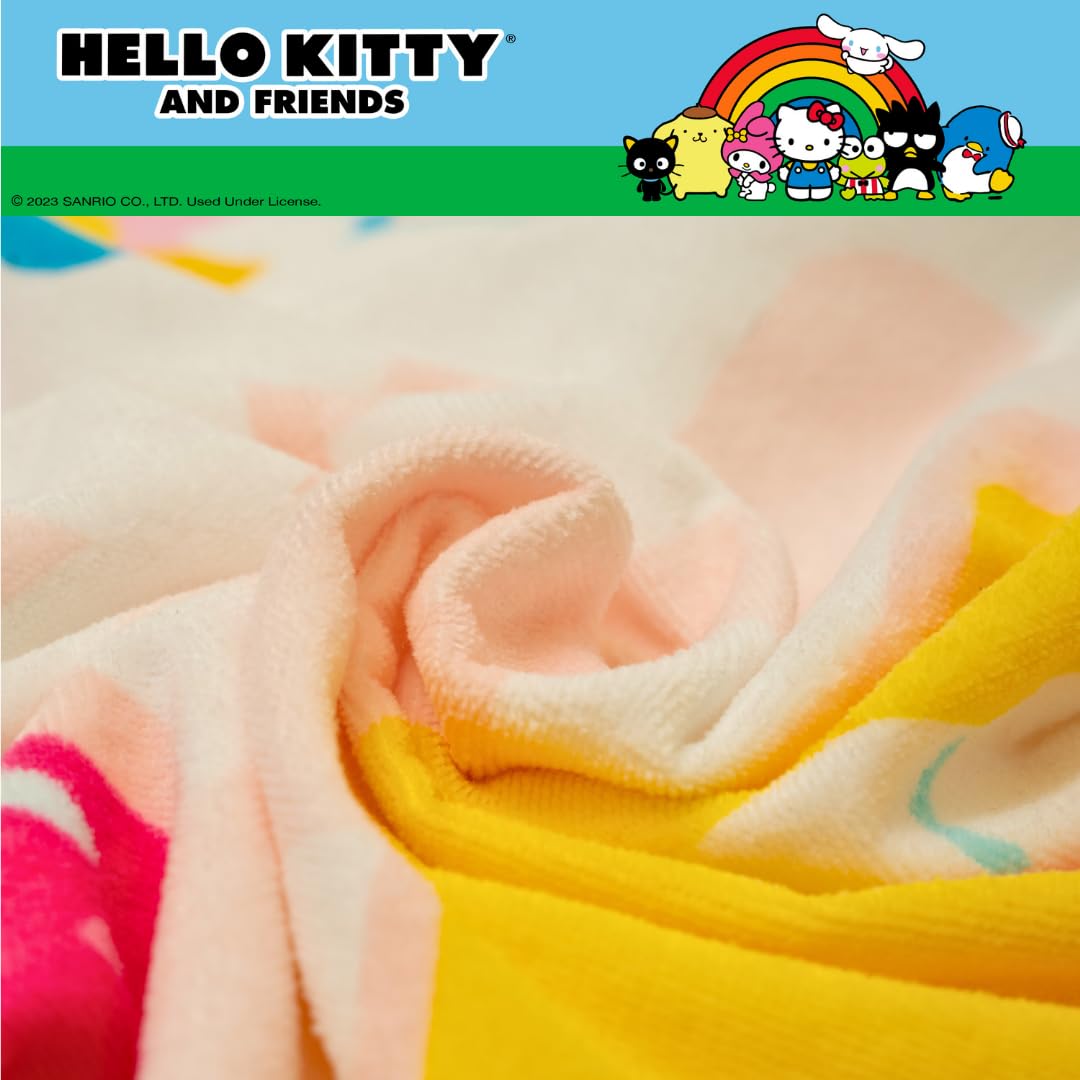 Franco Sanrio My Melody Super Soft Cotton Bath/Pool/Beach Towel, 60 In X 30 In, (Official Licensed Sanrio Product) Collectibles