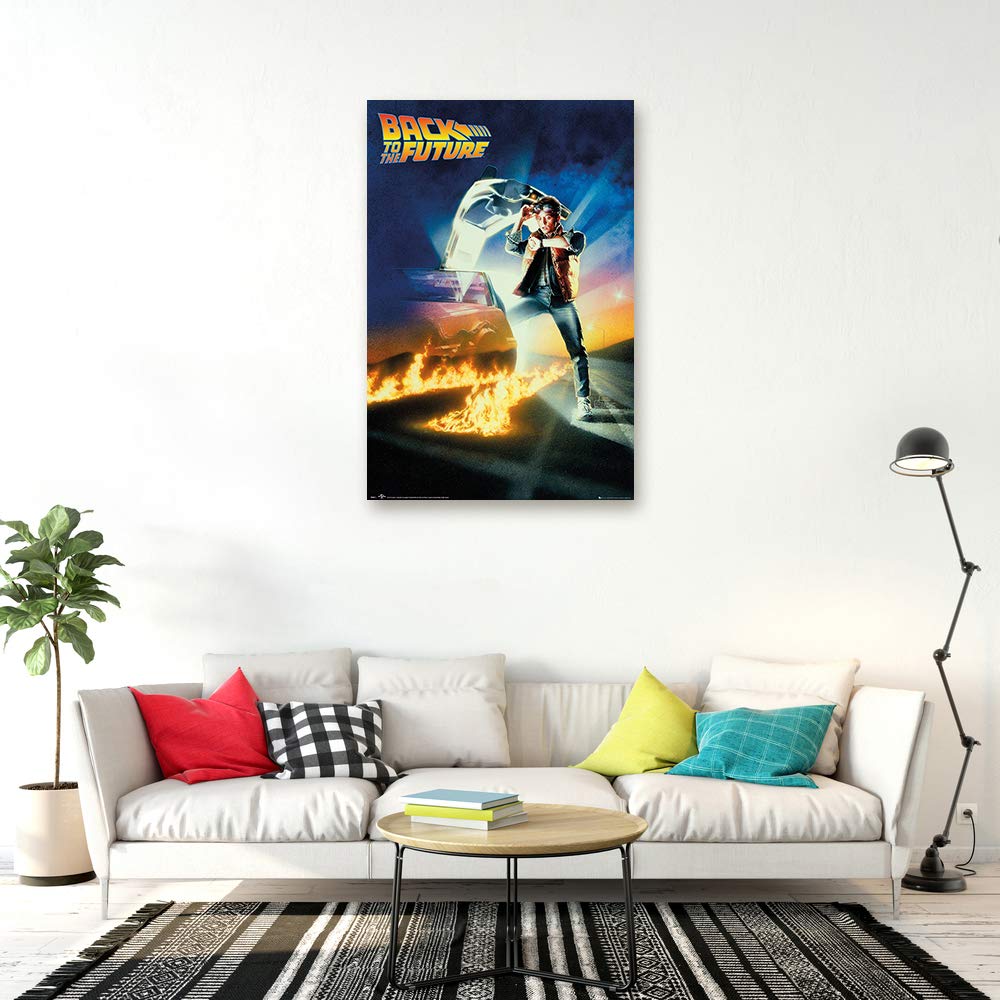 Back To The Future Parts I, Ii & Iii - Movie Poster Set (Regular Styles - Sans Credits) (Size: 24'' X 36'' Each)