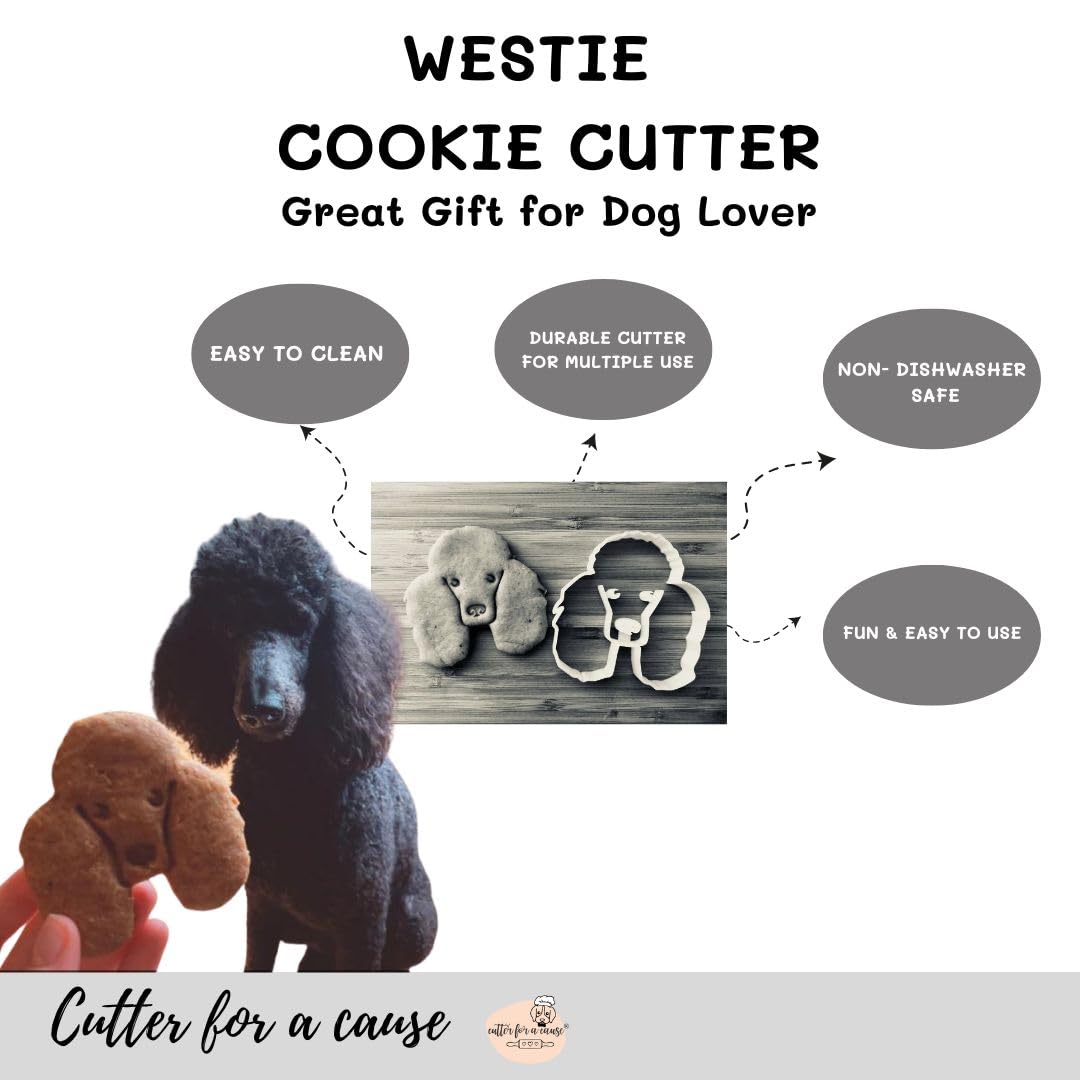 Layla The Poodle Cookie Cutter And Dog Treat Cutter - Dog Face