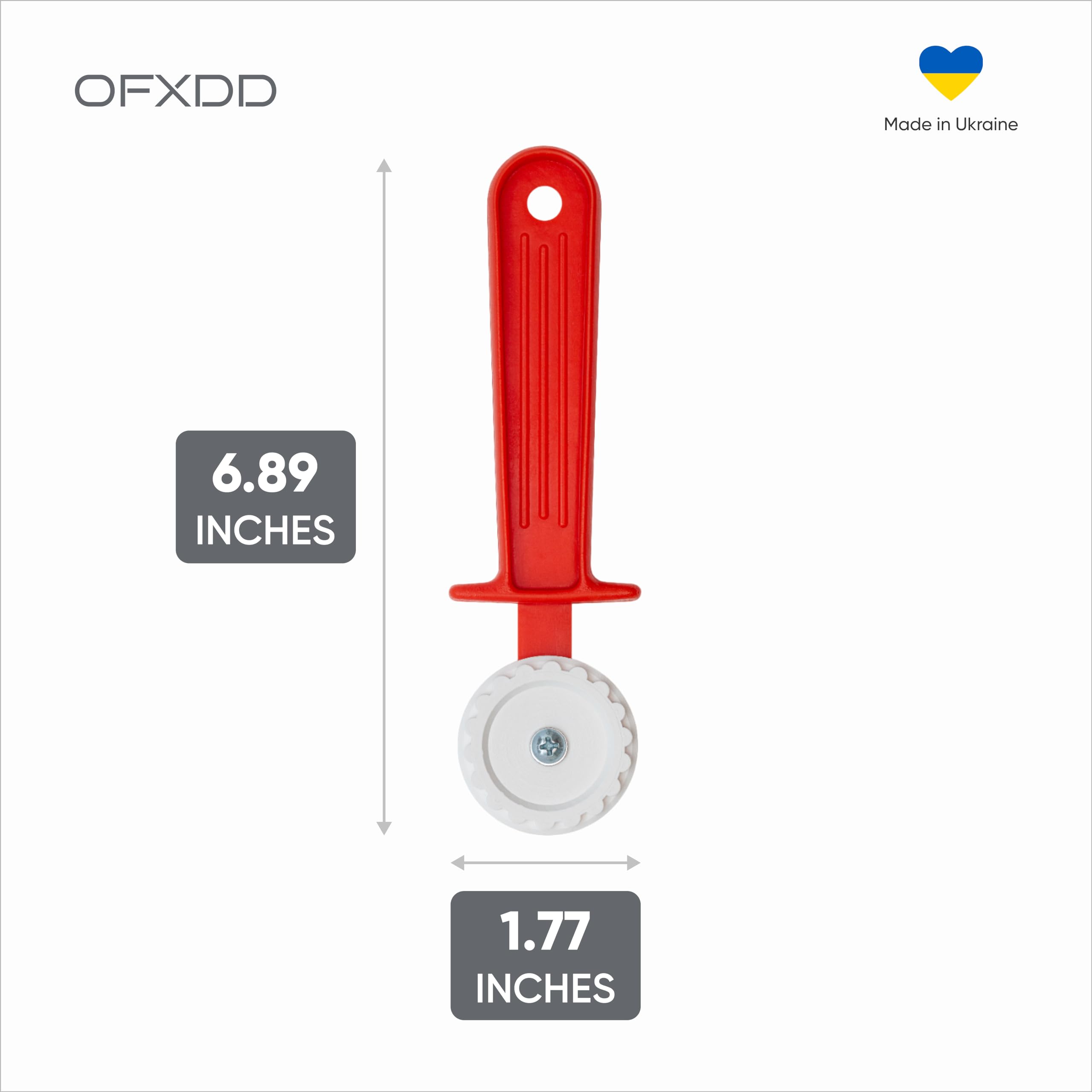 Ravioli Cutter - Hand Pasta Cutter Wheel With Roller - Plastic Pastry Crimper - Kitchen Fluted Pastry Cutter Wheel For Baking