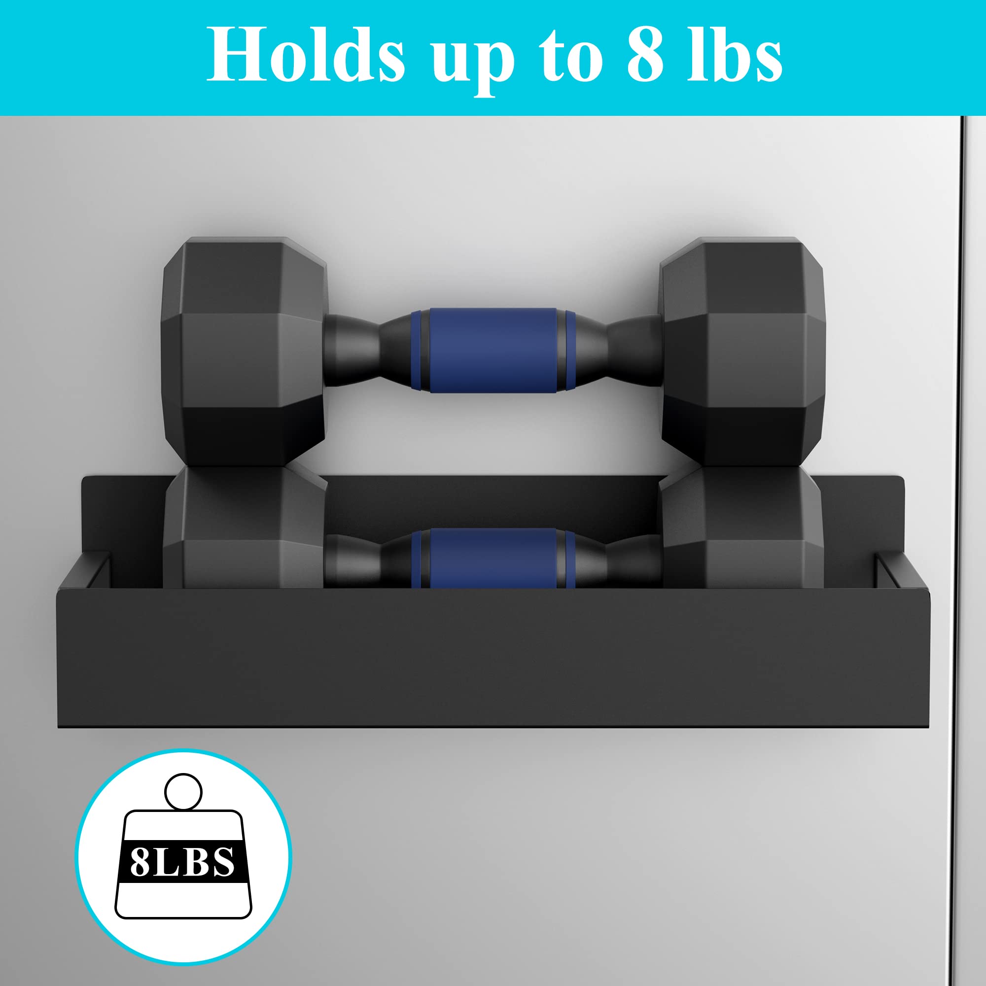 Huggiegems 4 Pack Magnetic Spice Storage Rack Organizer For Refrigerator And Oven, Black Fridge Organizers And Storage