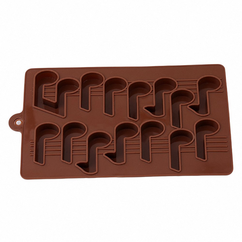 2-Pack Guitar And Musical Note Molds Set - Mold Music Instruments Silicone Mold For Chocolate, Jello Shot, Ice Cubes, Cake Decor