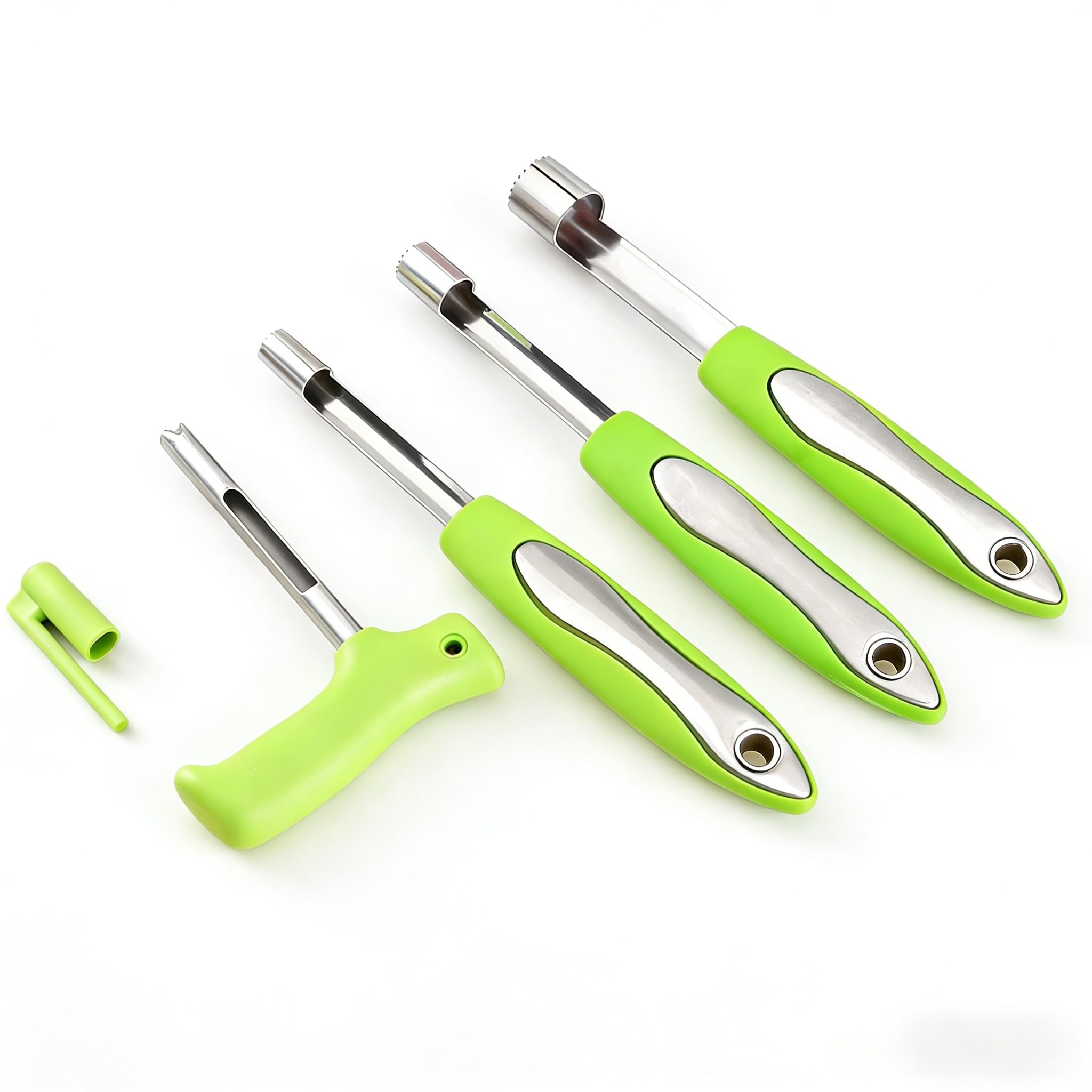 ZALYDRI Multifunctional Pitter with Comfortable Rubber Handle, 5-Piece Set, for Fruits, Vegetables, and Red Dates
