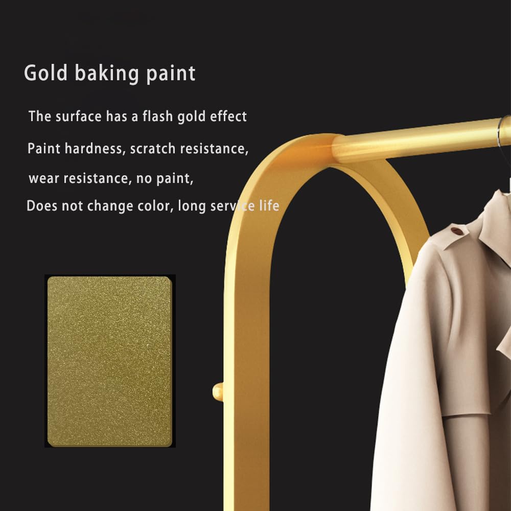 Buzuey Gold Clothing Rack,Heavy Duty Clothes Rack,Small Clothing Racks For Hanging Clothes,Wardrobe Rack,Rack For Clothes To Han