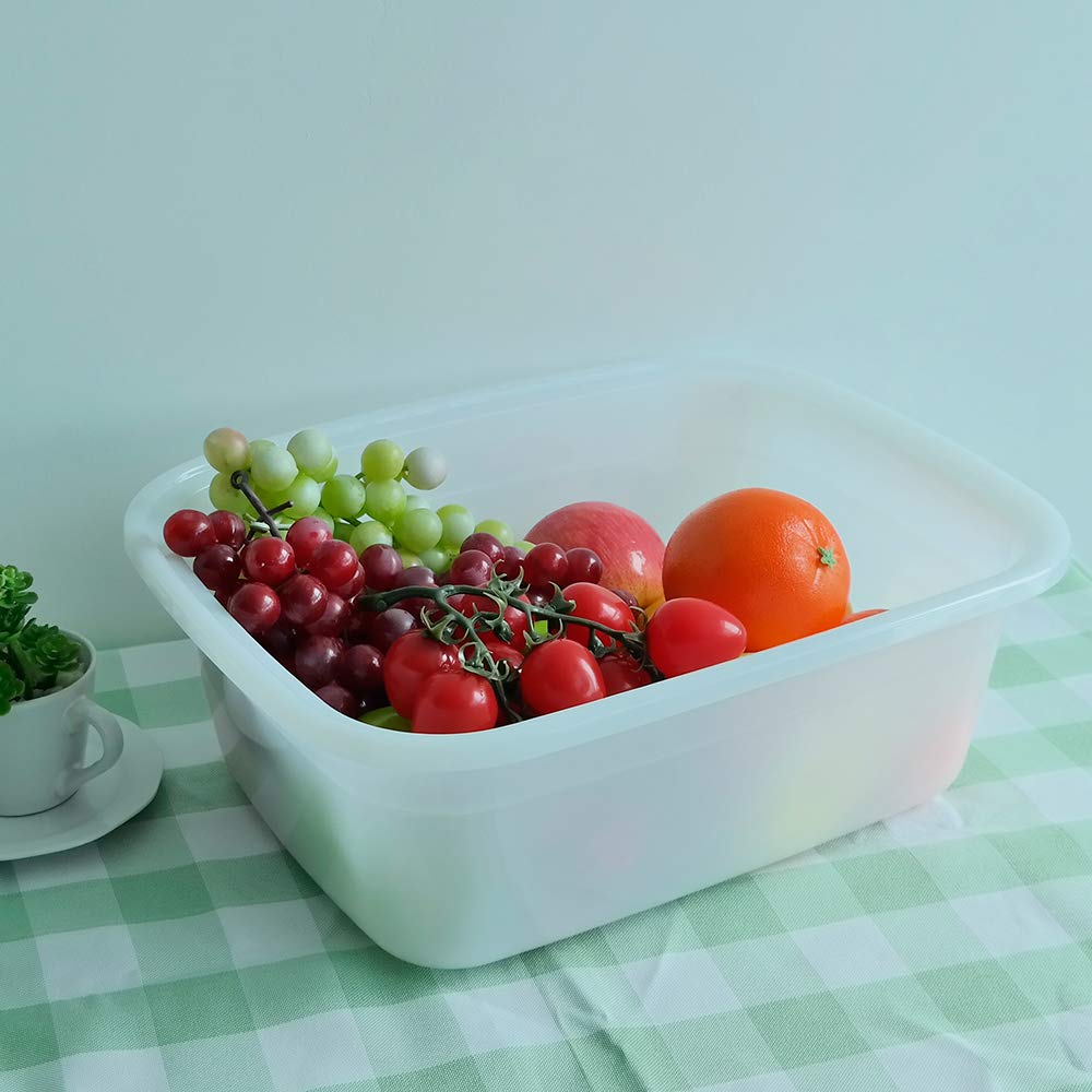 Ramddy Plastic Dish Pan 14 Quart, Set Of 4