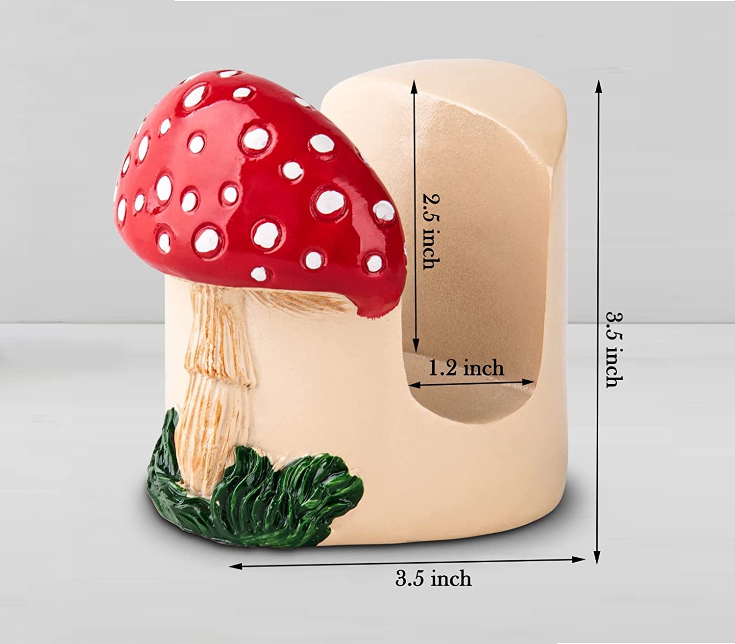 Dgudgu Mushroom Kitchen Sponge Holder Ceramic Sponge Dish Red Sponge Holder For Kitchen Sink Caddy Decor For Kitchen Kitchen Sin