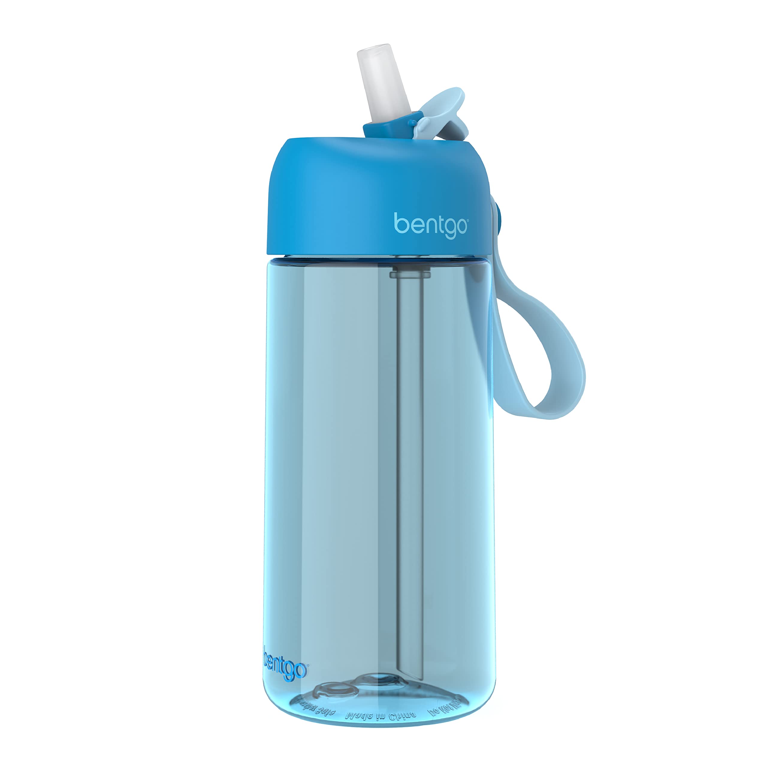 Bentgo Kids Water Bottle - New & Improved 2023 Leak-Proof, Bpa-Free 15 Oz. Cup For Toddlers & Children - Flip-Up Safe-Sip Straw