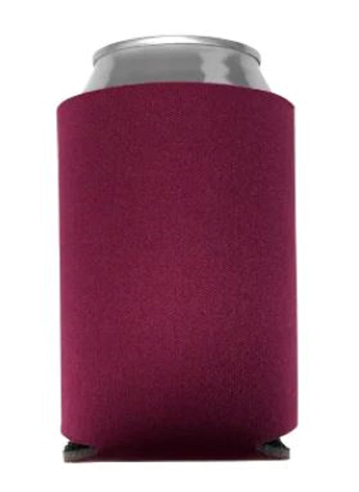 Can Cooler Sleeves Blank Poly Foam - Collapsible Diy Customizable For Parties Weddings Bulk (100, Burgundy)