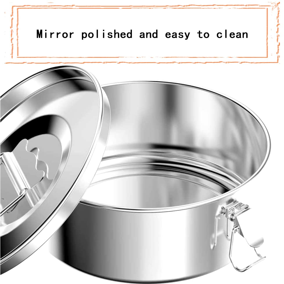 Stainless Steel Flan Mold 1.6QT  Flan Pan for Instant Pot 6QT  Mexican Design Flanera Flan Maker  Molde Para Flan  Silver